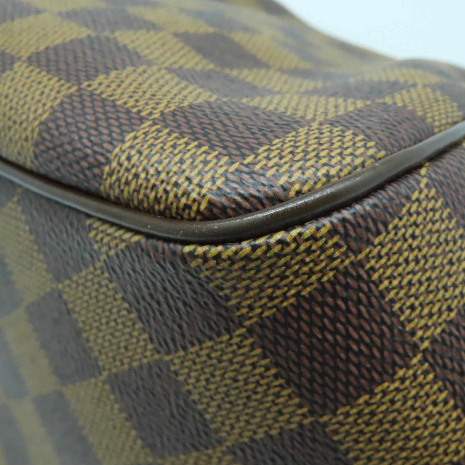 LOUIS VUITTON Damier Belem PM金扣手挽袋啡色