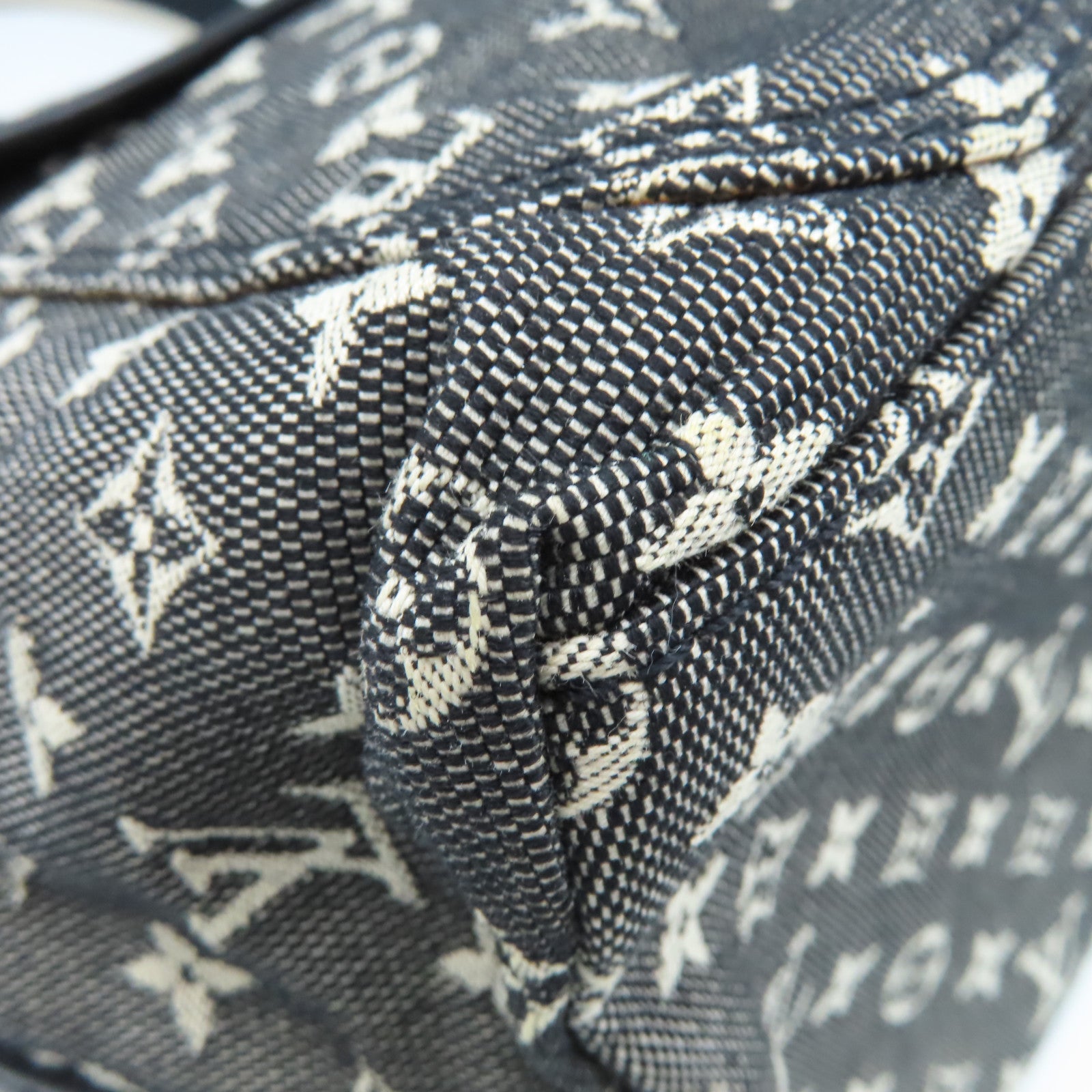 LOUIS VUITTON Mini Lin Monogram Mini Hippo Mario Kate Hand Bag手挽袋黑色