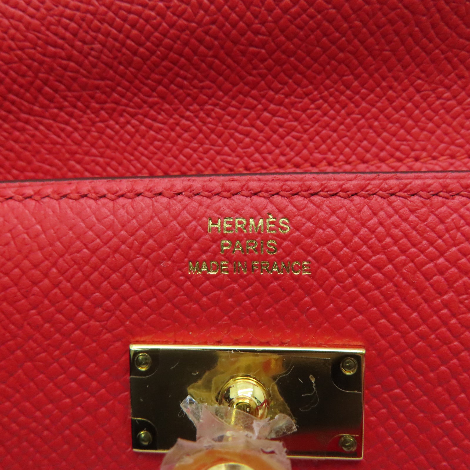 HERMES 【激减优惠】Epsom皮革Kelly Short Wallet钱包红色