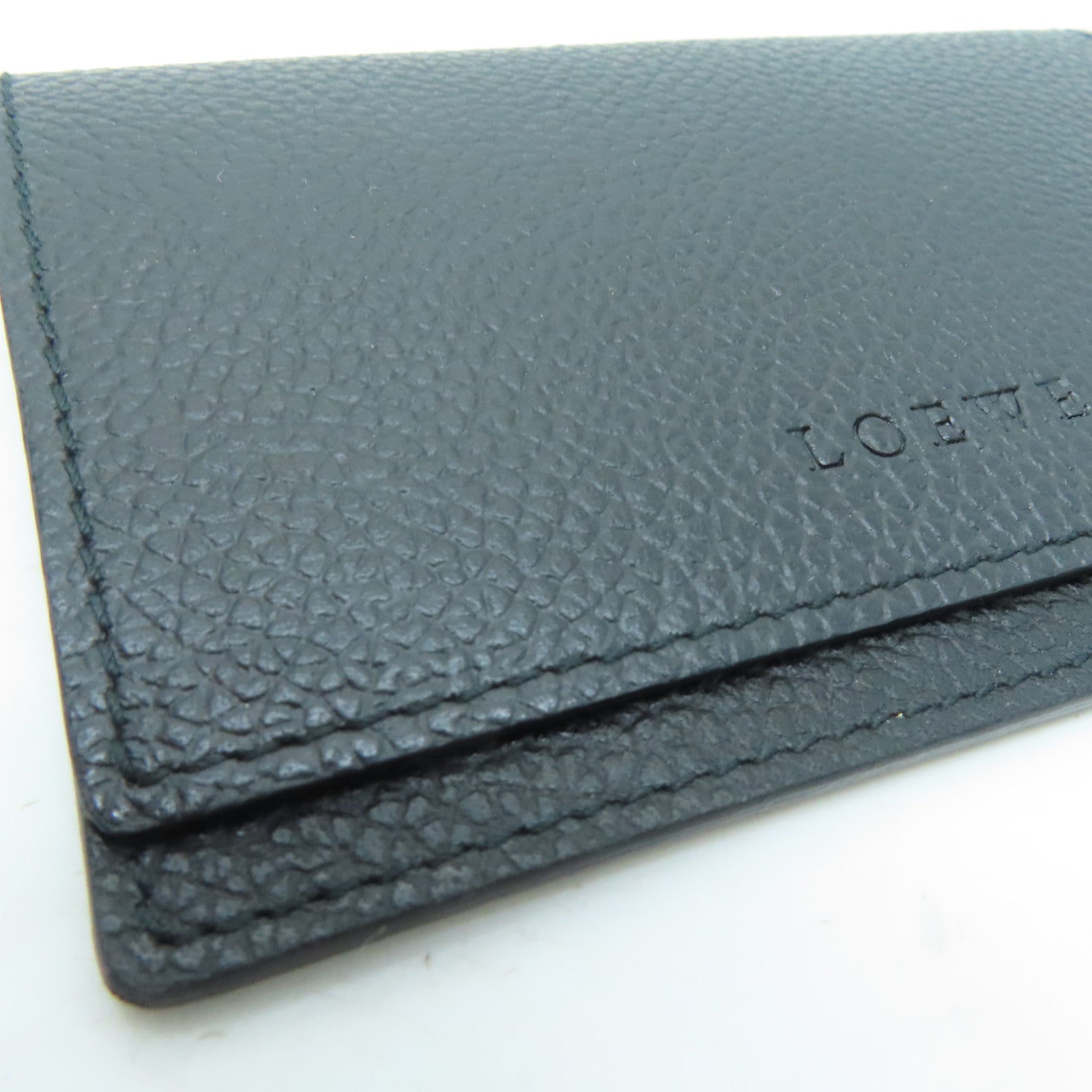 LOEWE 【激减优惠】牛皮皮革Card Case卡片套黑色