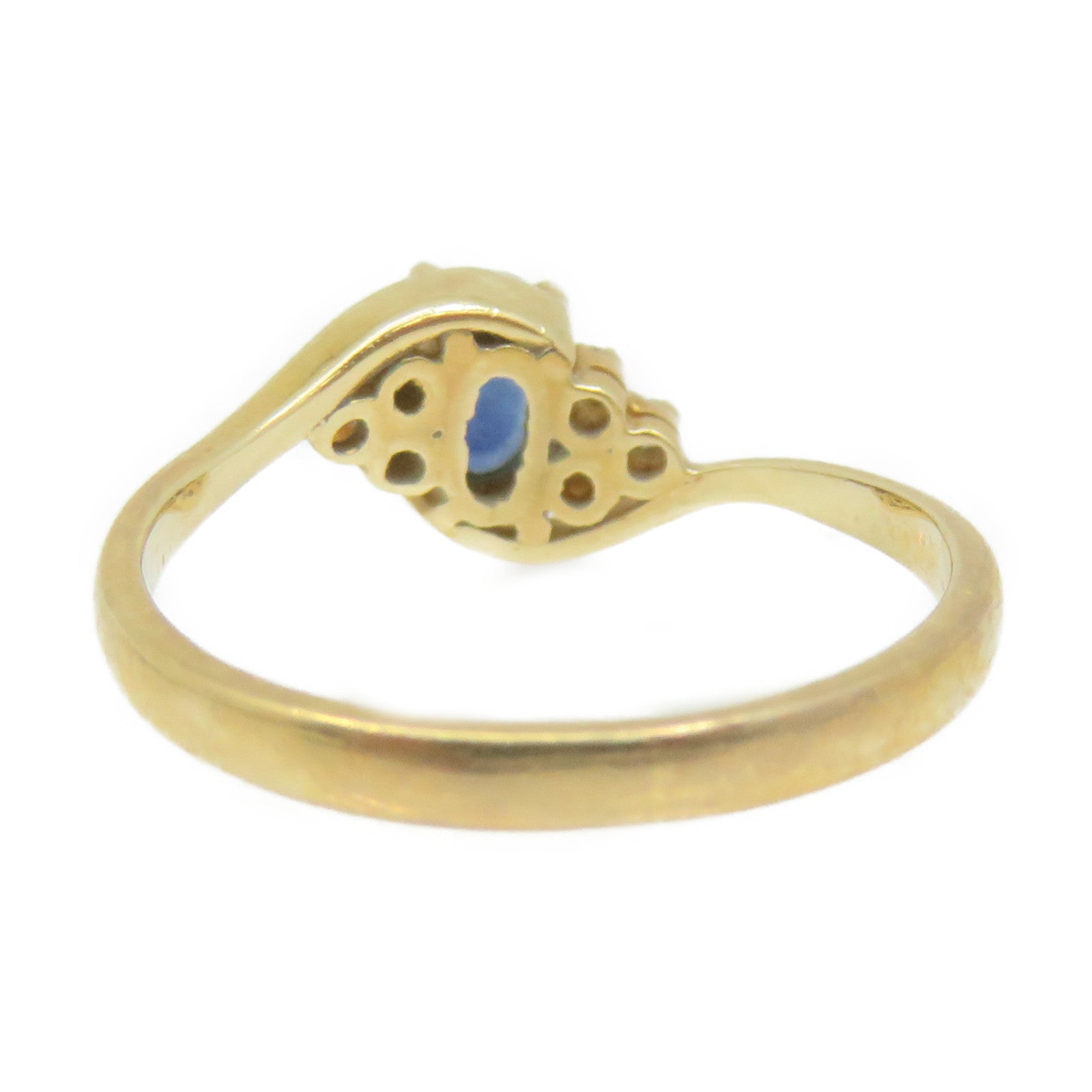 JEWELRY 14K Gold/Blue Ruby Ring US#5