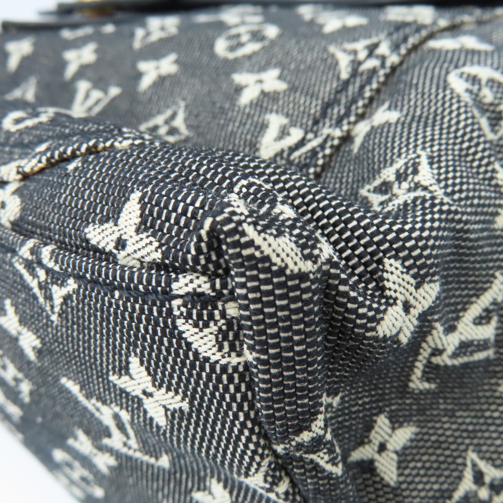 LOUIS VUITTON Mini Lin Monogram Mini Hippo Mario Kate Hand Bag手挽袋黑色
