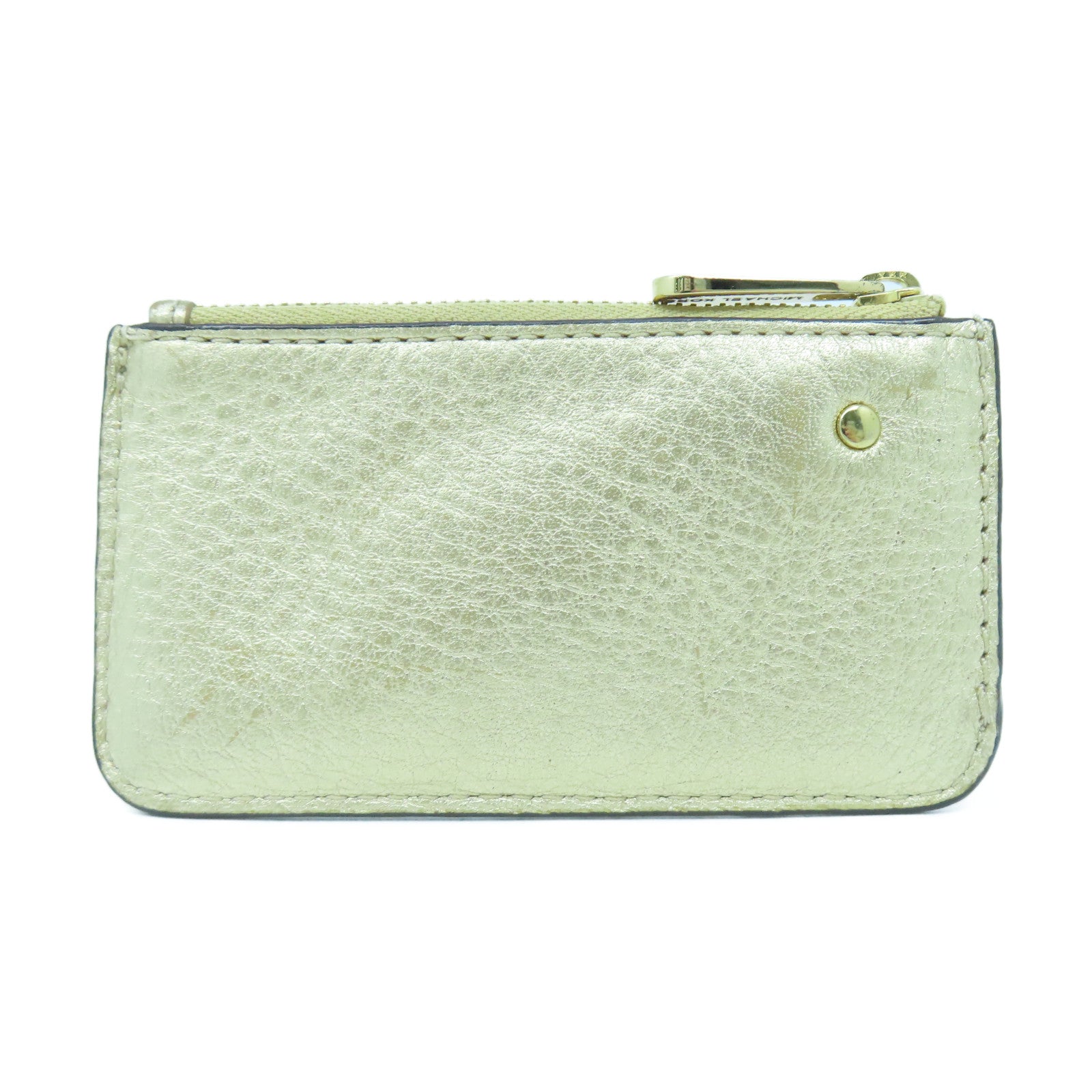 Michael Kors 牛皮皮革Coin Purse金扣零錢包金色
