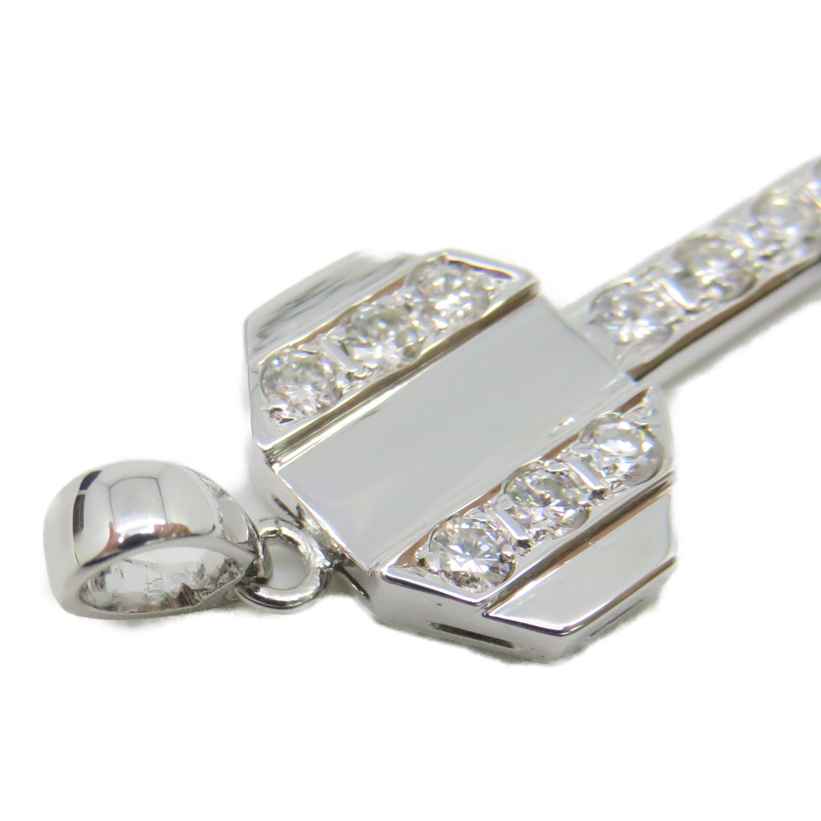 JEWELRY 【激减优惠】18K白金Charm钻石挂饰