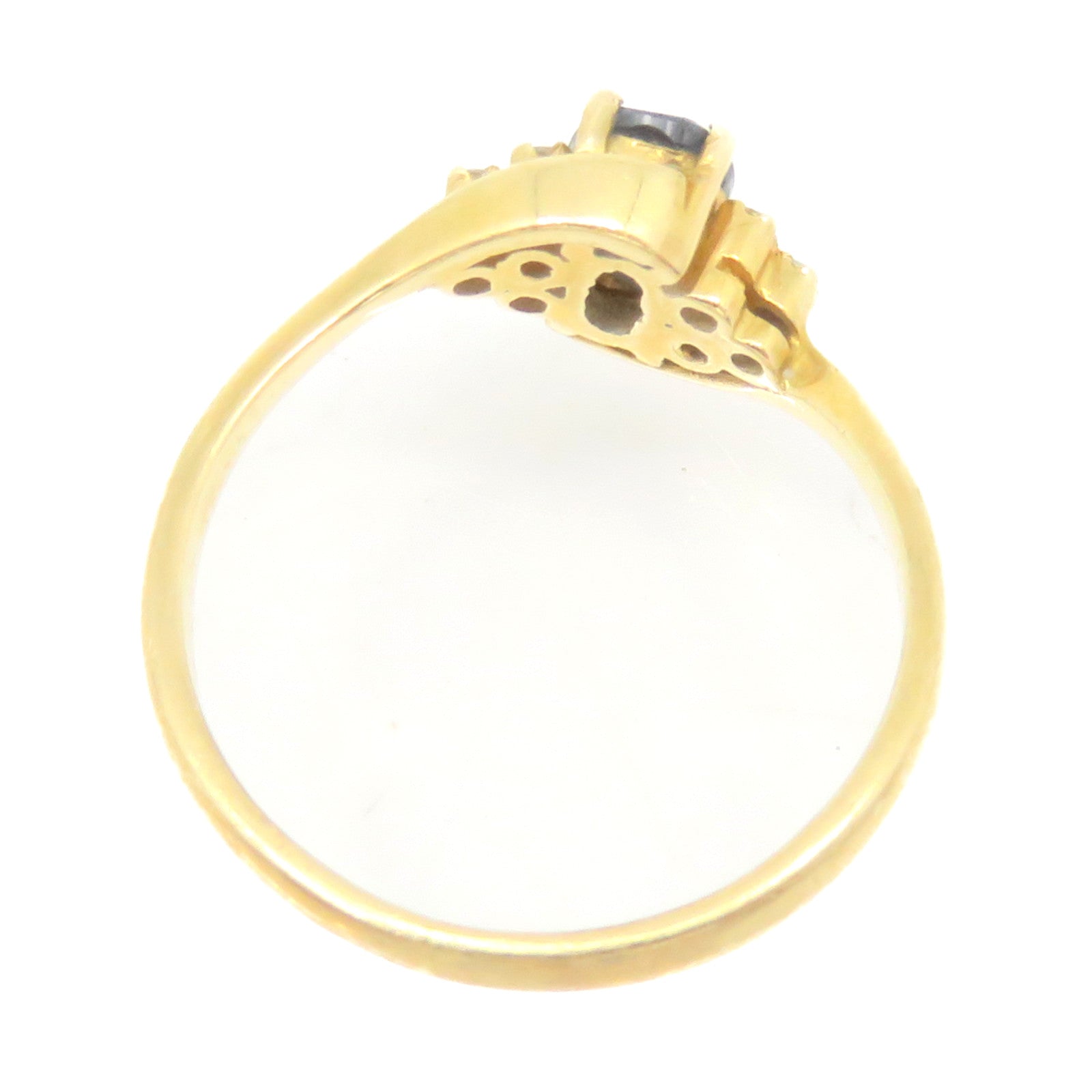 JEWELRY 14K Gold/Blue Ruby Ring US#5