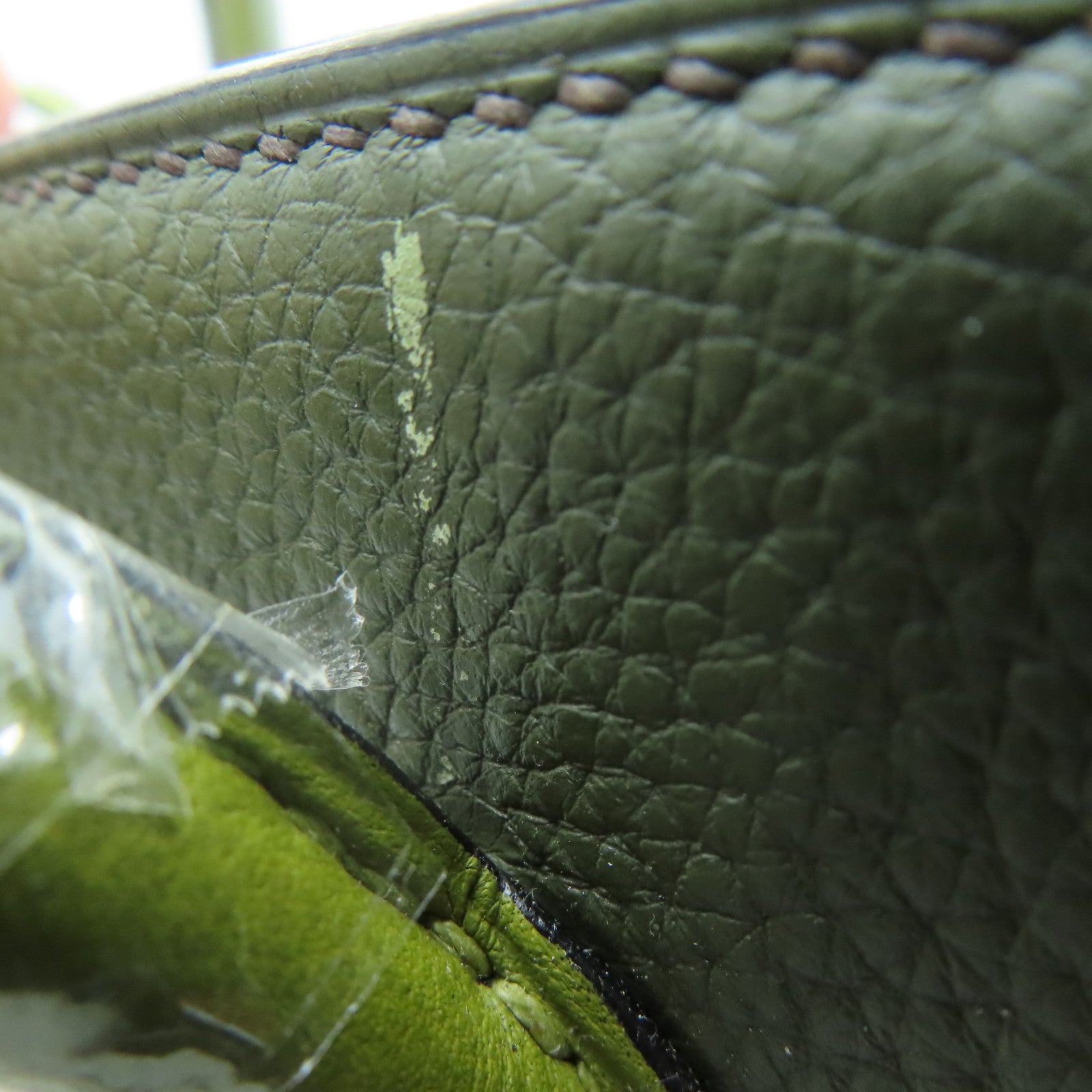 HERMES Togo皮革Birkin 30銀扣手挽袋綠色