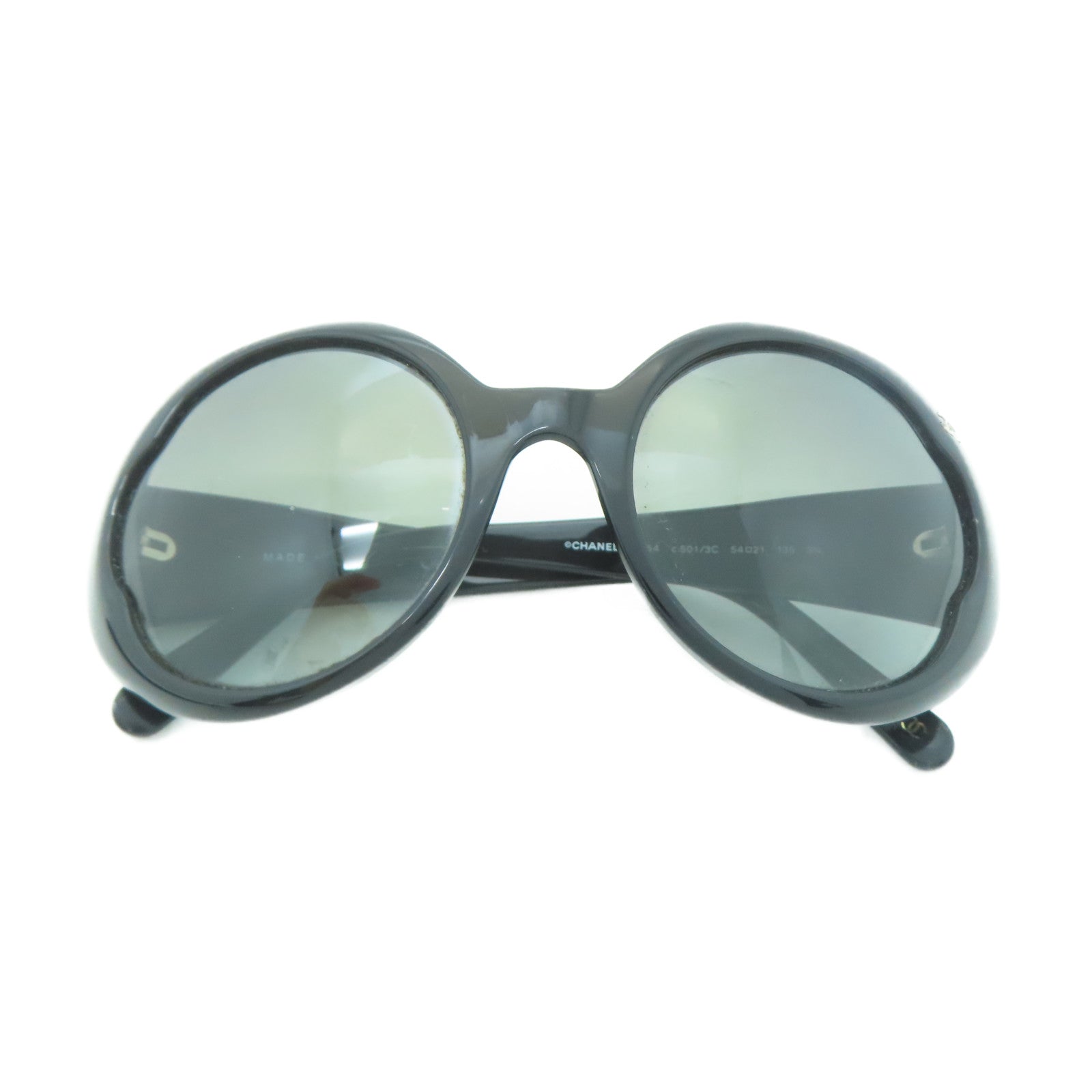 CHANEL PVC Sunglasses銀扣太陽眼鏡黑色