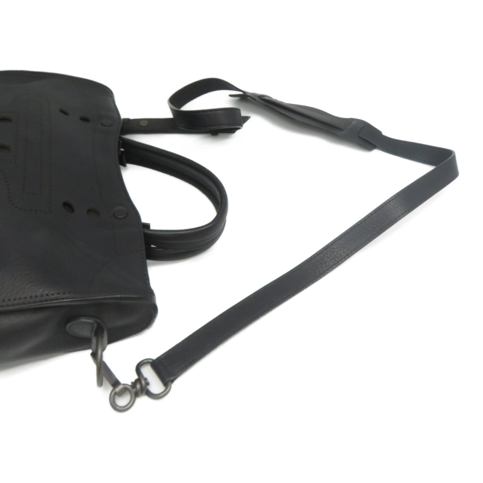 BALENCIAGA 牛皮皮革2 Way Shoulder手挽肩背兩用袋黑色