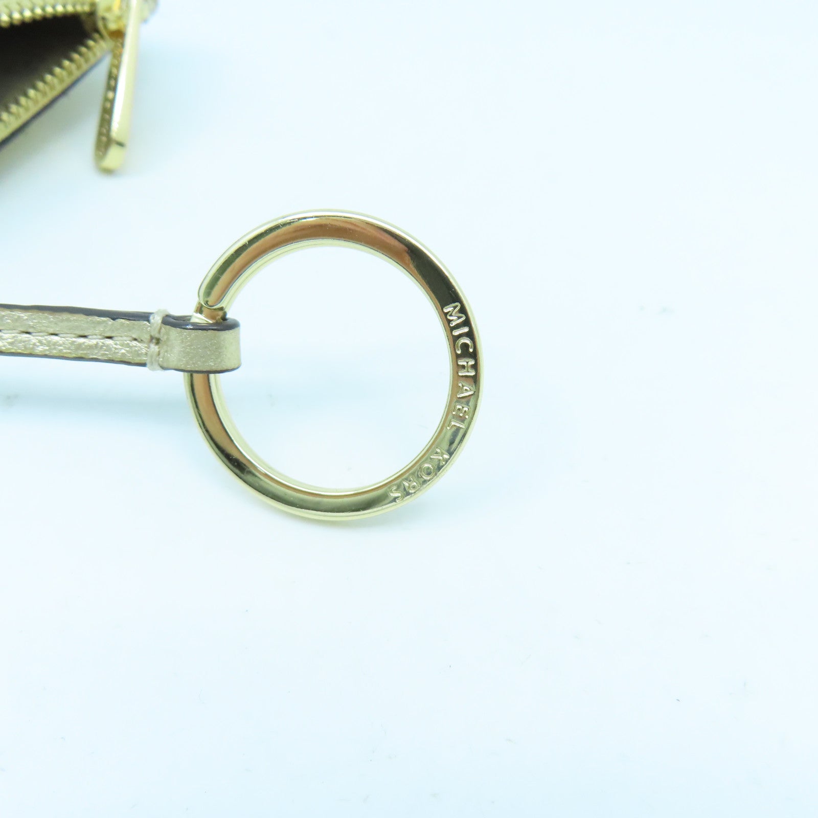 Michael Kors 牛皮皮革Coin Purse金扣零錢包金色