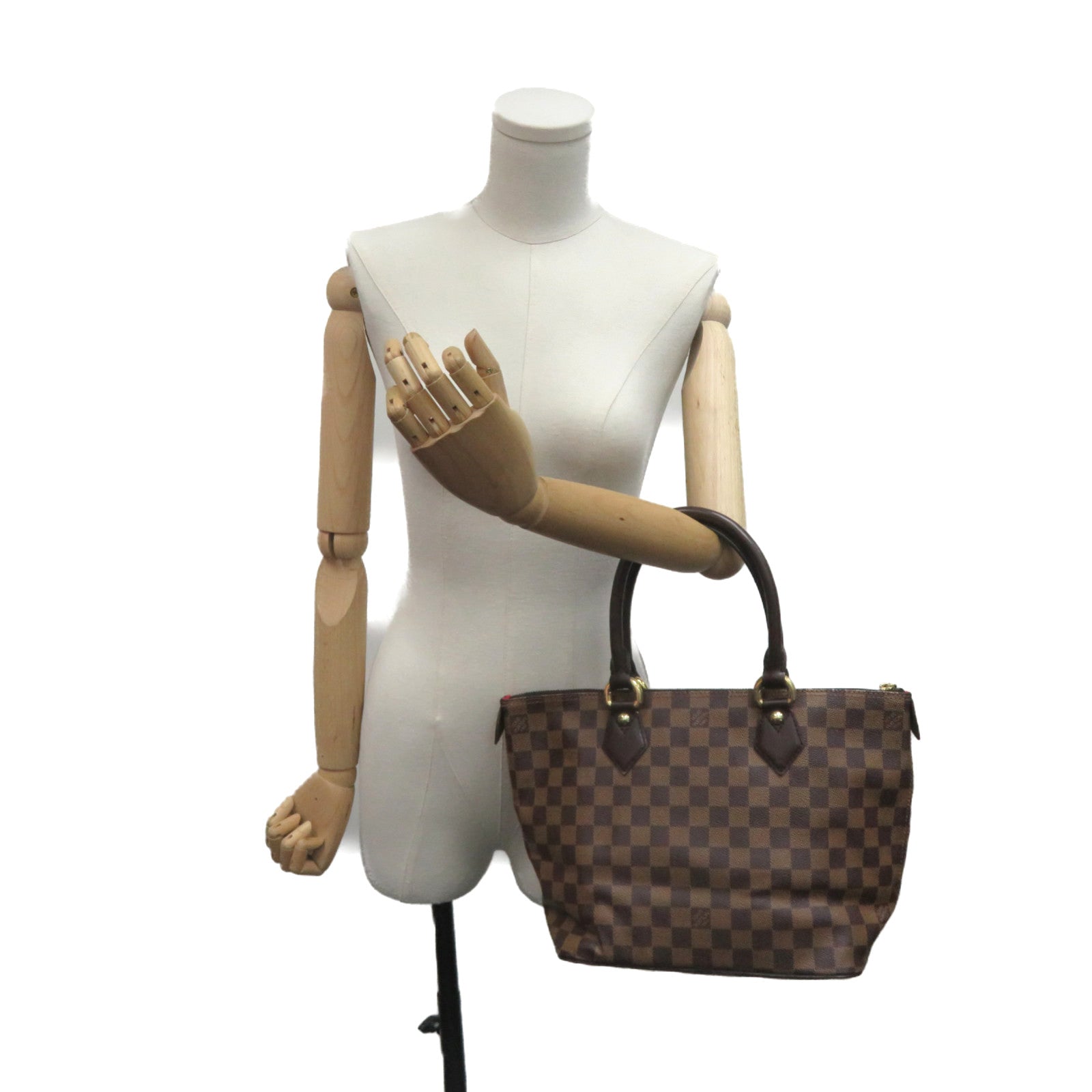 LOUIS VUITTON Damier Saleya PM 2Way Hand Bag手挽肩袋啡色