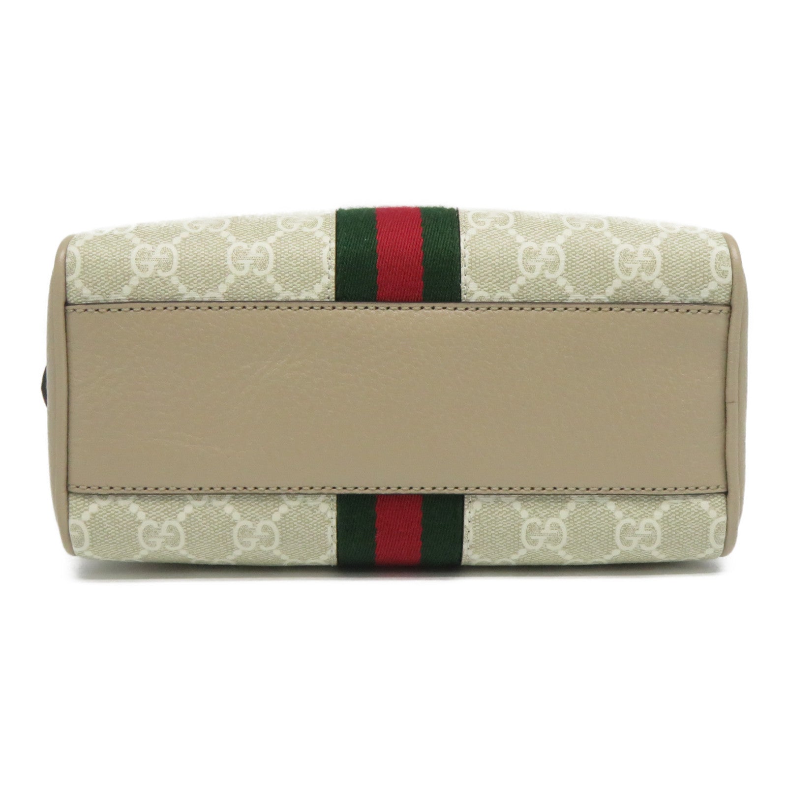 GUCCI GG帆布2 Way Shoulder Bag金扣手挽肩背兩用袋米色