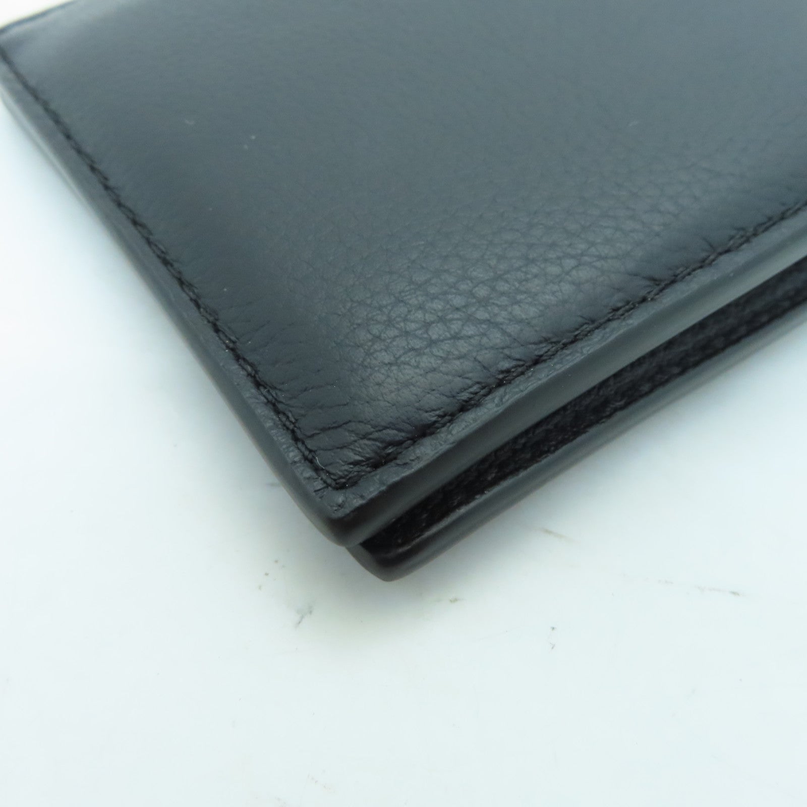 COACH Cowhide Leather Wallet Black