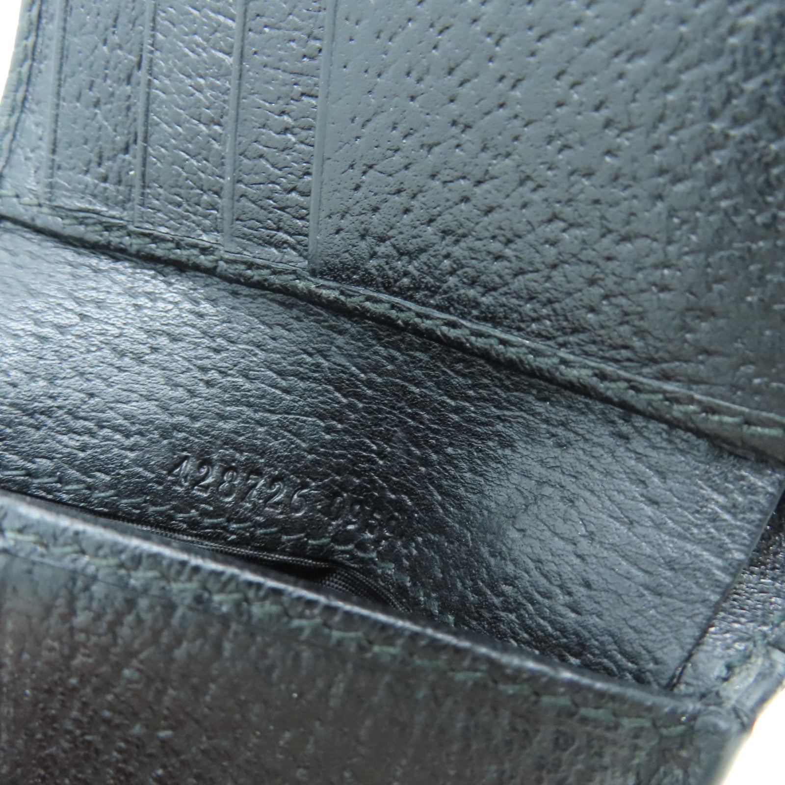 GUCCI 牛皮皮革GG Marmont Wallet金扣钱包黑色