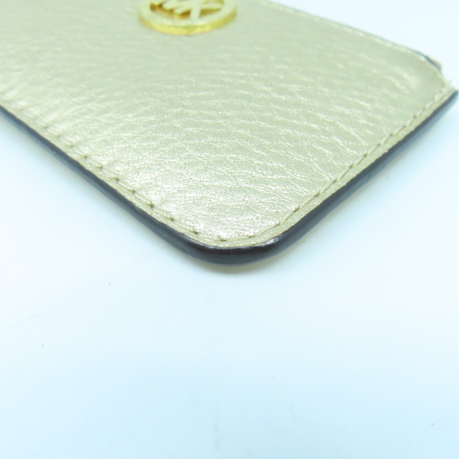 Michael Kors 牛皮皮革Coin Purse金扣零錢包金色