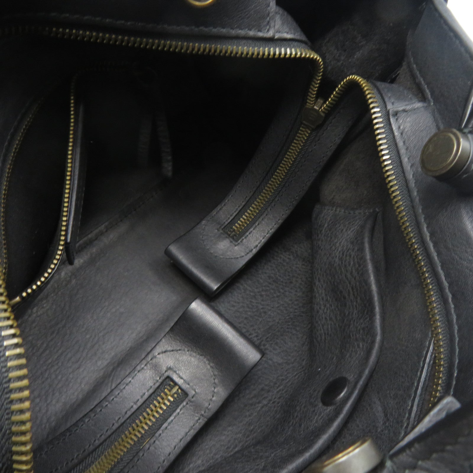 BALENCIAGA 牛皮皮革2 Way Shoulder手挽肩背兩用袋黑色