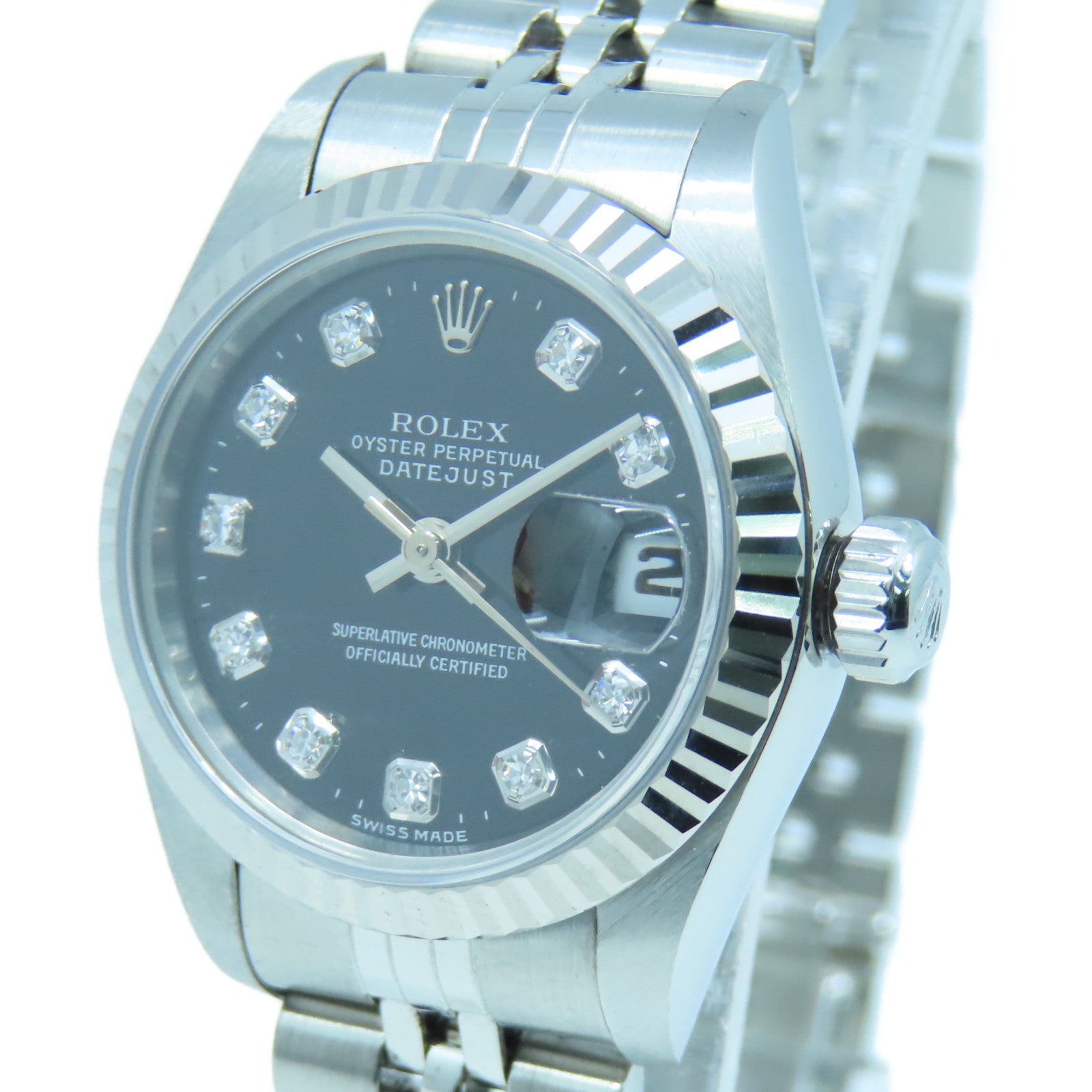 ROLEX Datejust不鏽鋼手錶自動機芯黑色