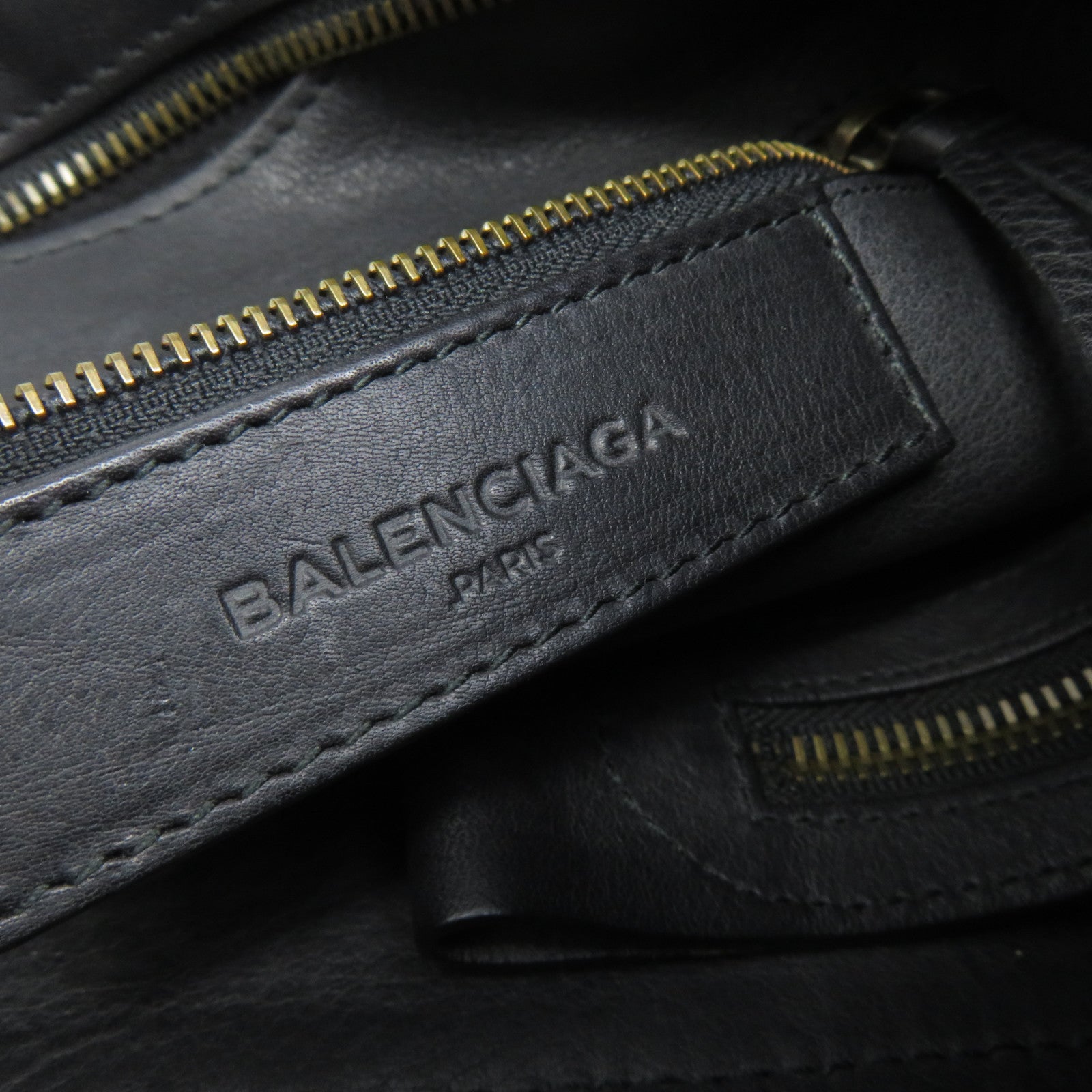 BALENCIAGA 牛皮皮革2 Way Shoulder手挽肩背兩用袋黑色