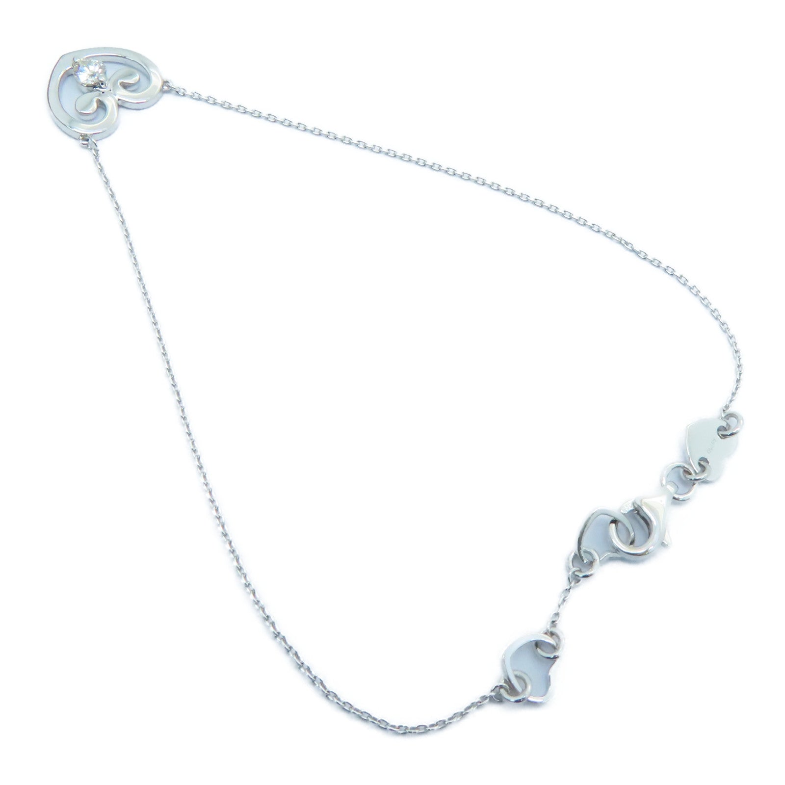 JEWELRY 【激減優惠】18K白金Bracelet 0.099ct鑽石手鏈