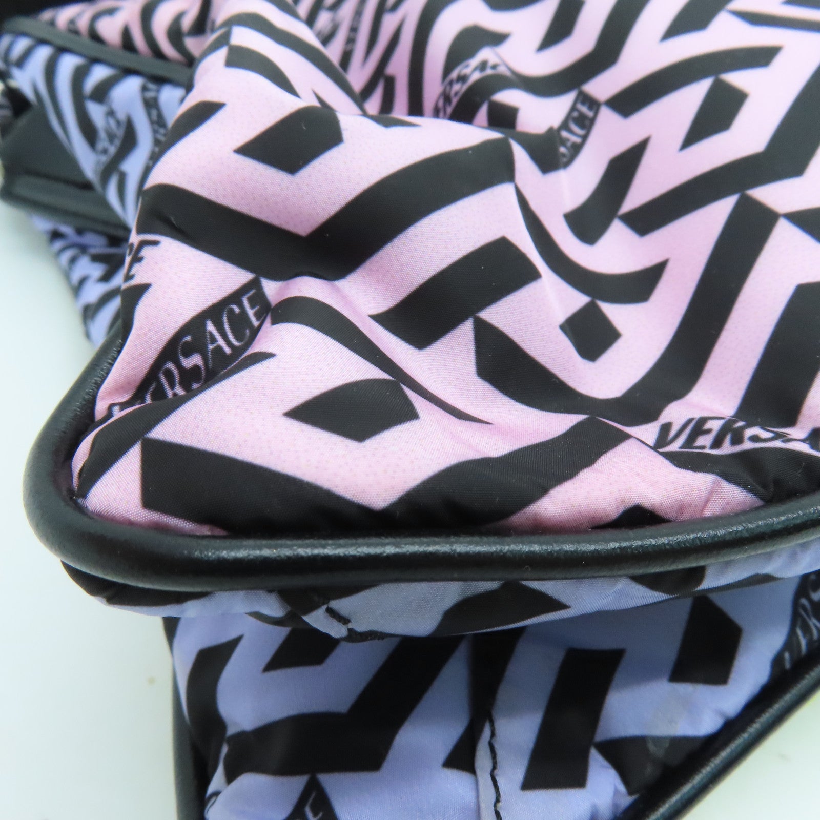 VERSACE 尼龙Shoulder Bag银扣肩背袋彩色
