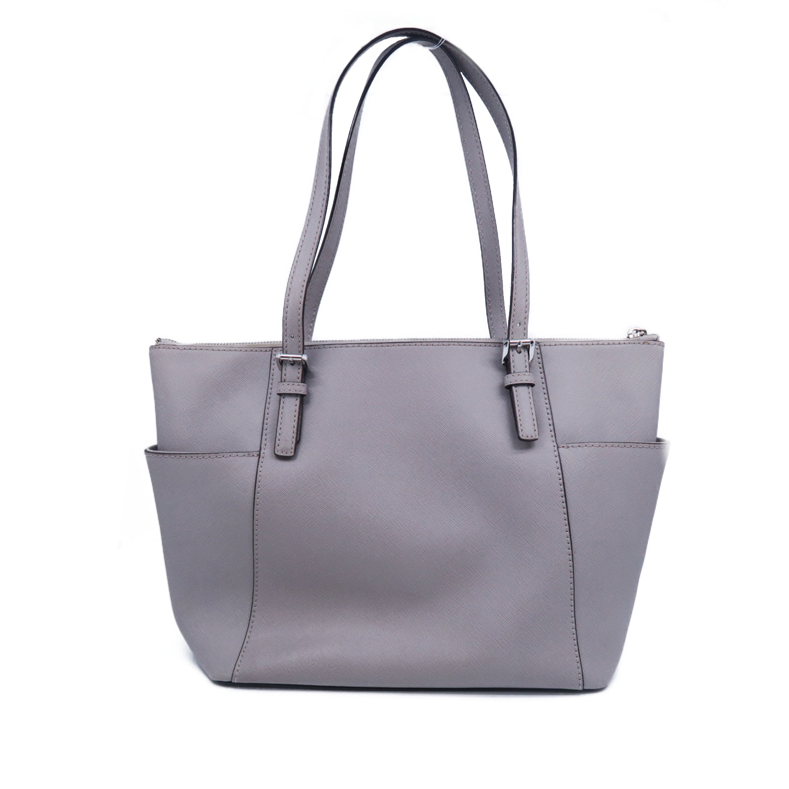 Michael Kors 牛皮皮革Shoulder Bag銀扣肩背袋灰色