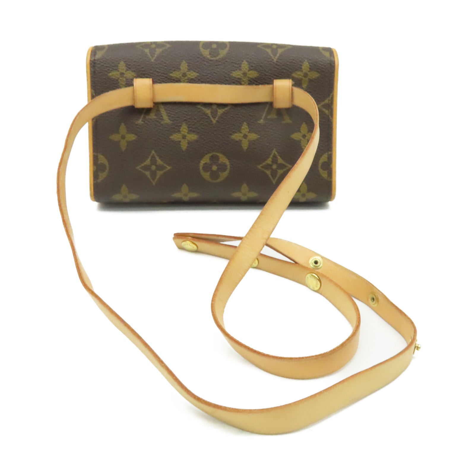 LOUIS VUITTON Monogram Pochette Florentine Waist Bag金扣腰包啡色