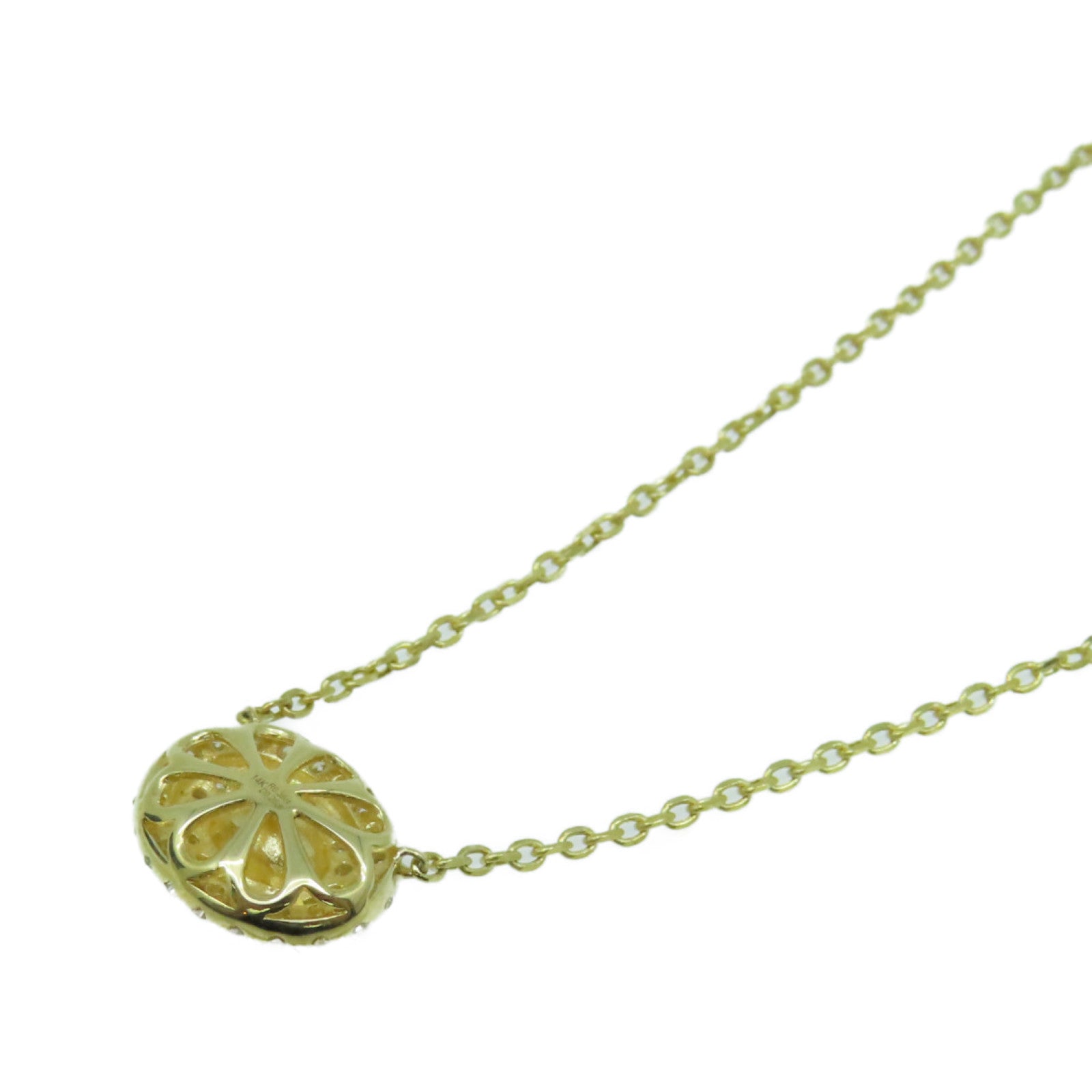 JEWELRY 【激减优惠】14K黄金/0.38ct红宝石/0.25ct钻石Ruby Necklace项链