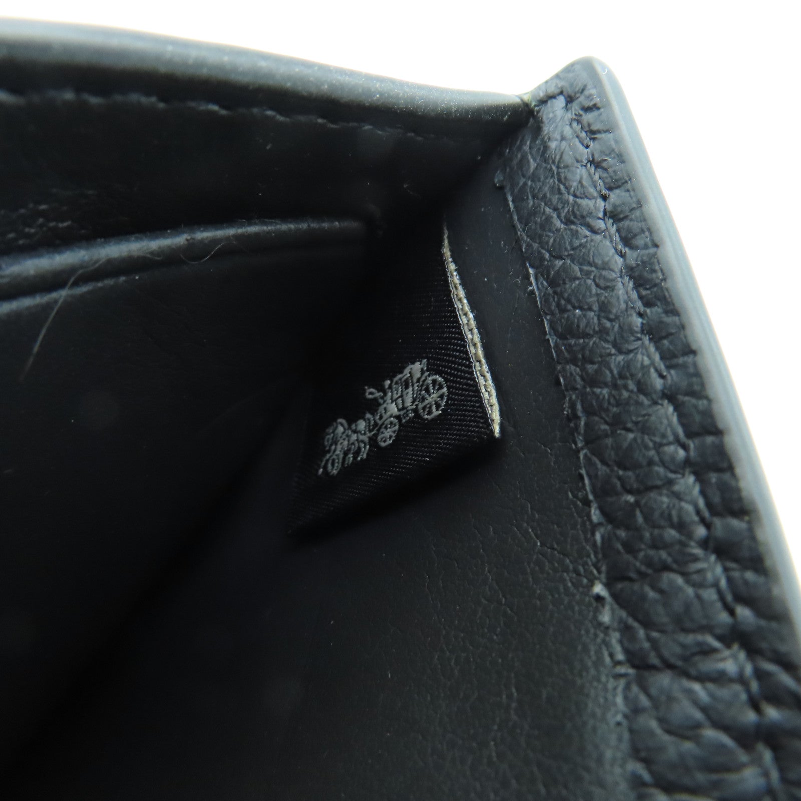 COACH Cowhide Leather Wallet Black