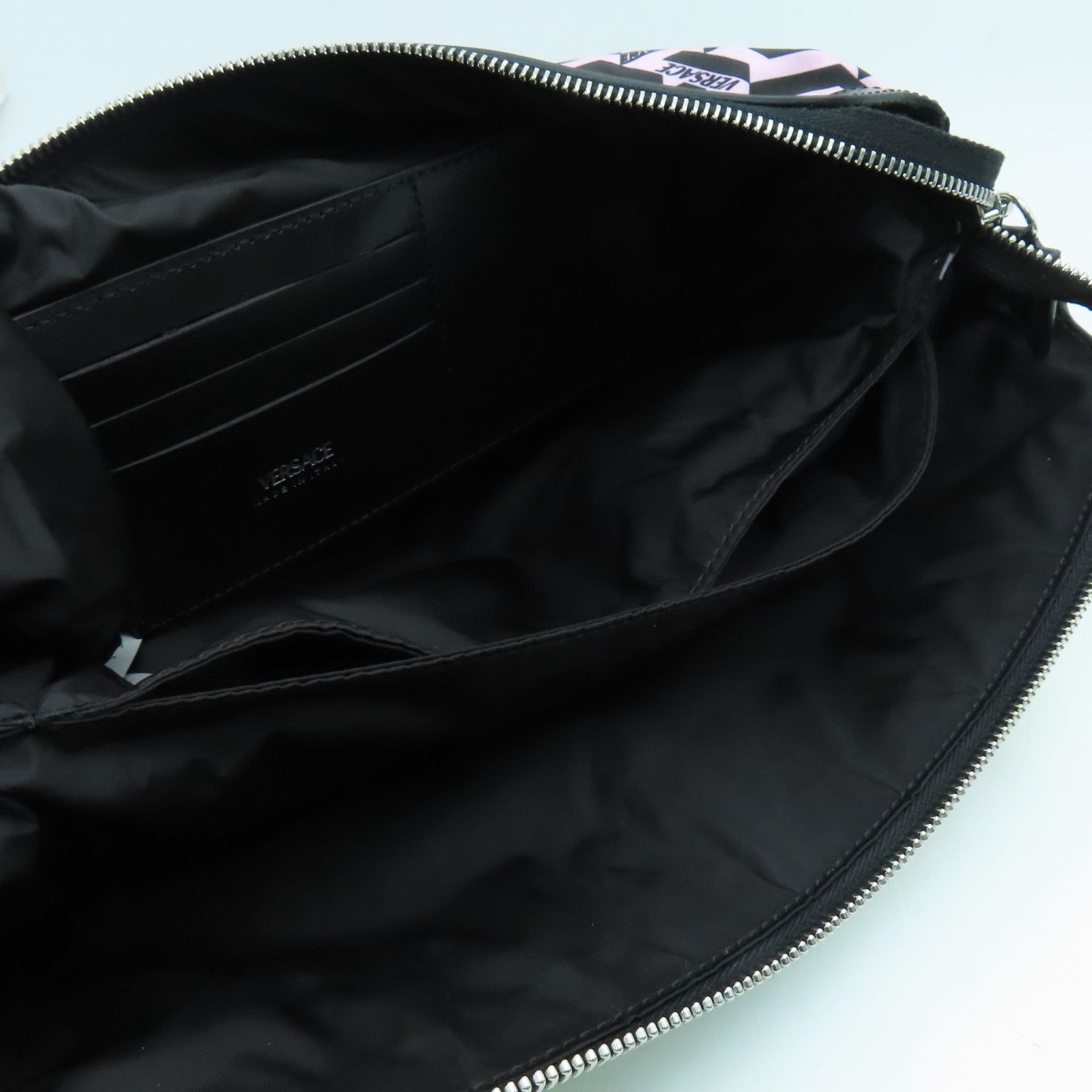 VERSACE 尼龙Shoulder Bag银扣肩背袋彩色