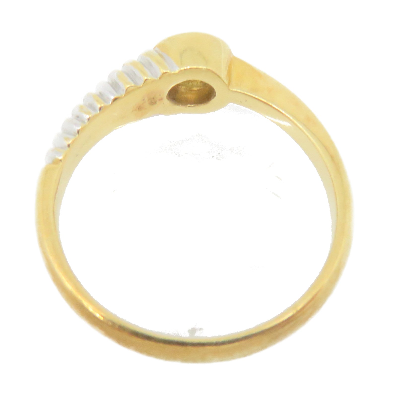 JEWELRY 18K Gold/0.22ct Diamond Ring US#5