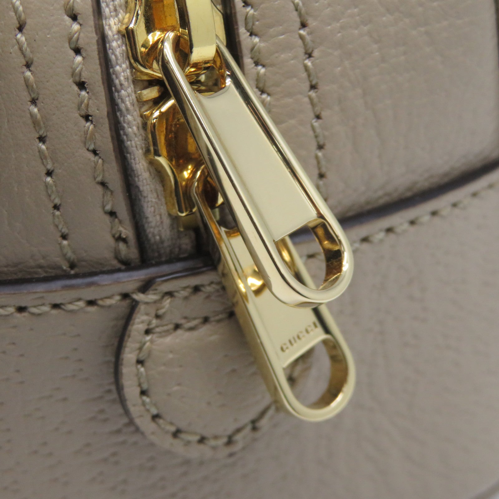 GUCCI GG帆布2 Way Shoulder Bag金扣手挽肩背兩用袋米色