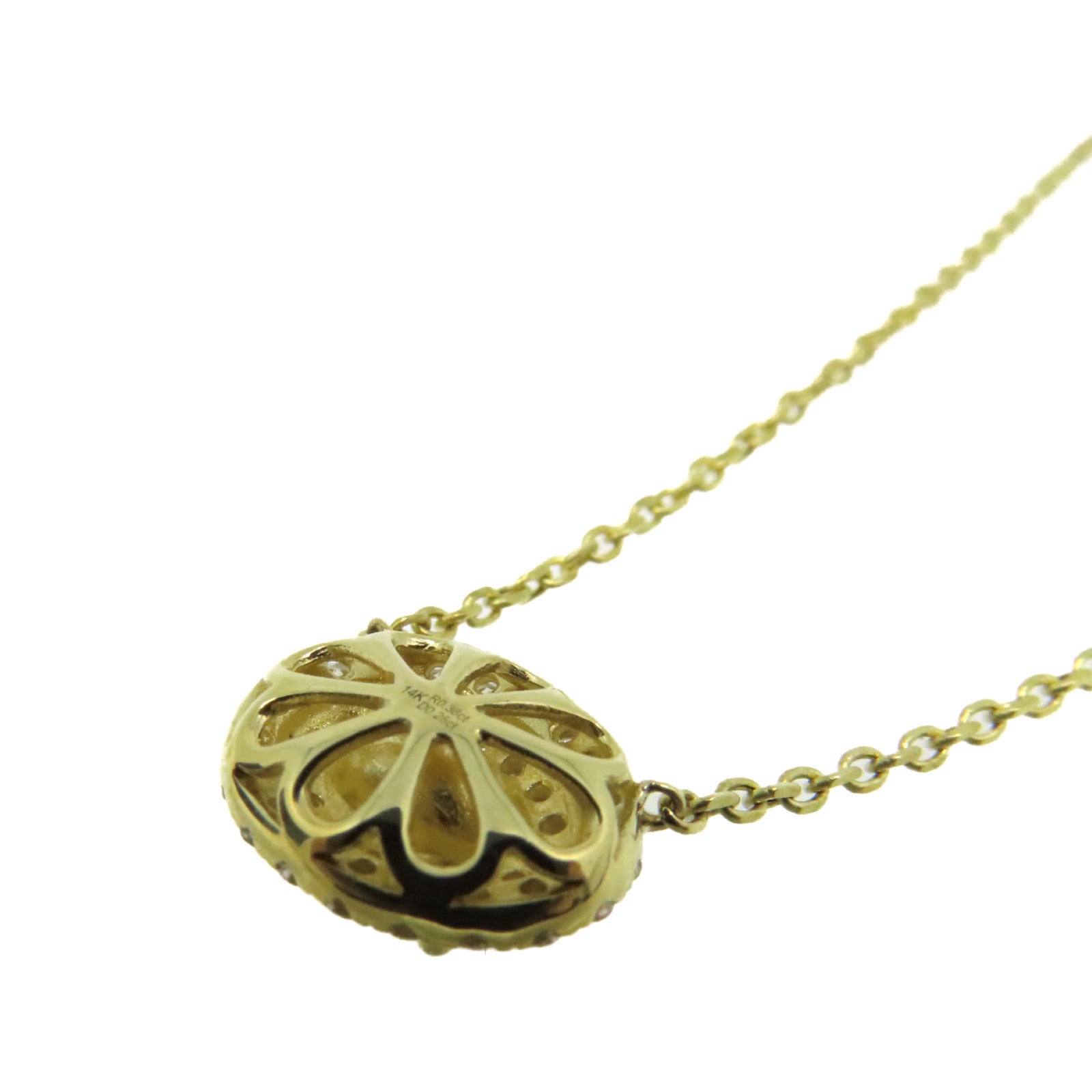 JEWELRY 【激减优惠】14K黄金/0.38ct红宝石/0.25ct钻石Ruby Necklace项链