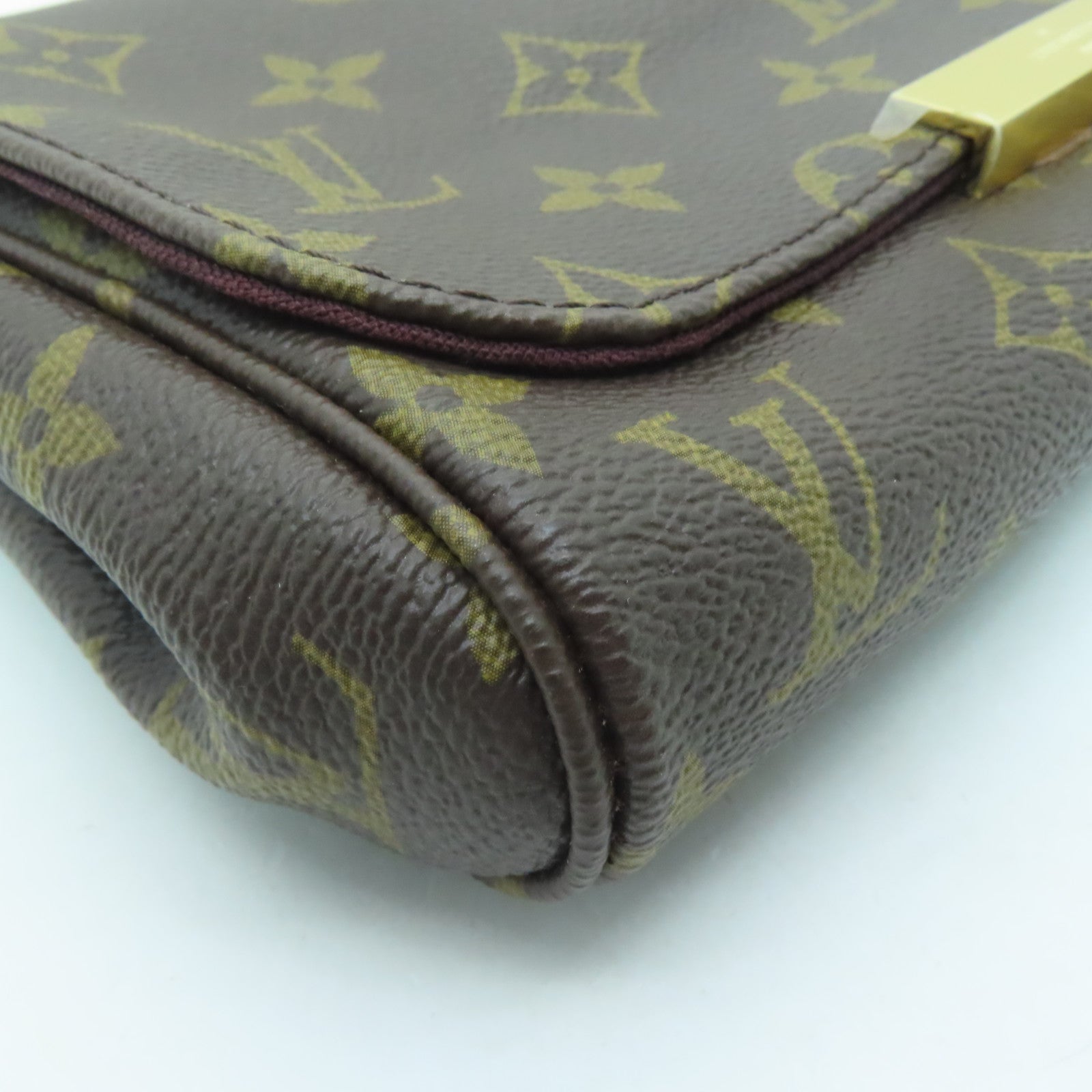 LOUIS VUITTON Monogram Favorite PM金扣肩背袋啡色