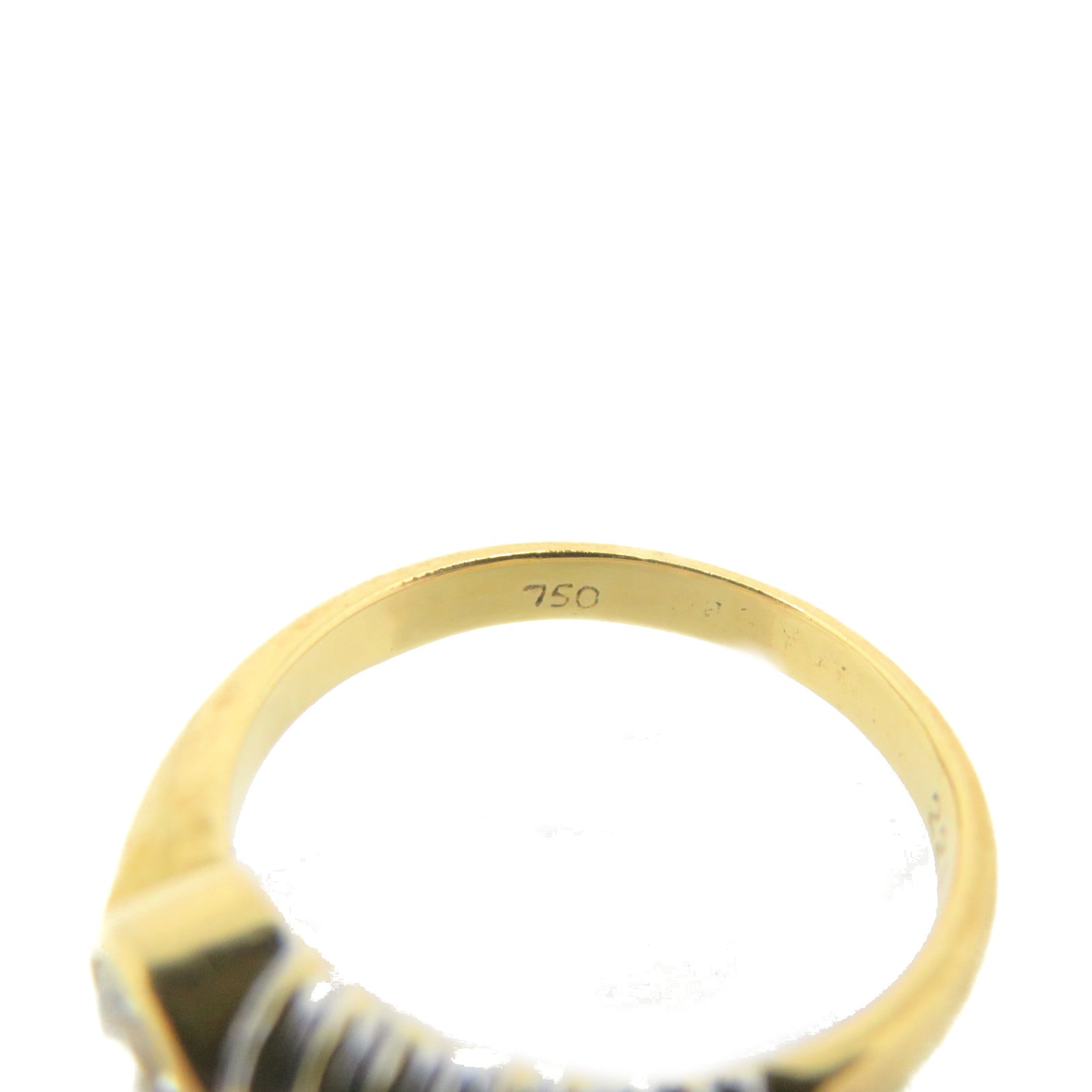 JEWELRY 18K Gold/0.22ct Diamond Ring US#5
