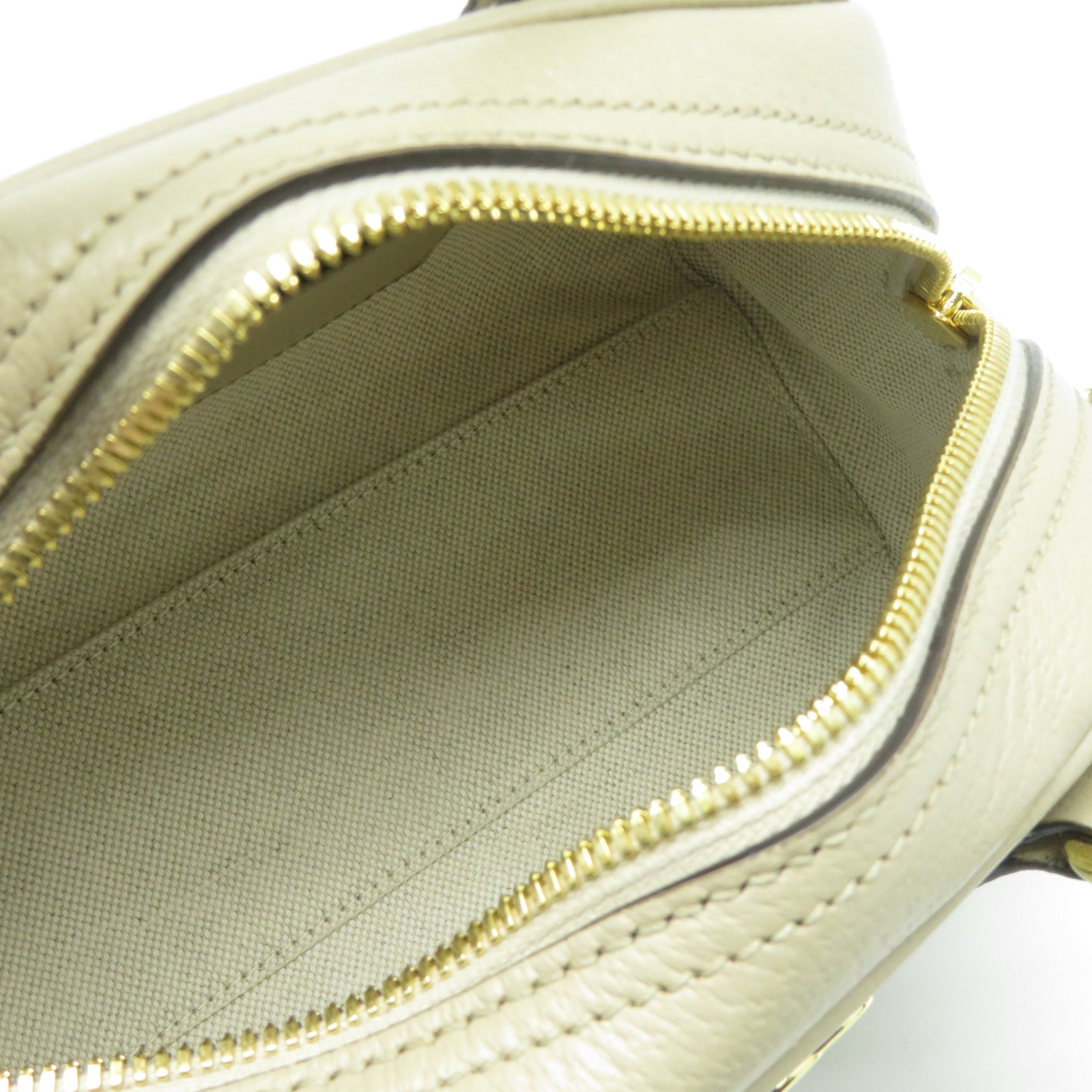 GUCCI GG帆布2 Way Shoulder Bag金扣手挽肩背兩用袋米色