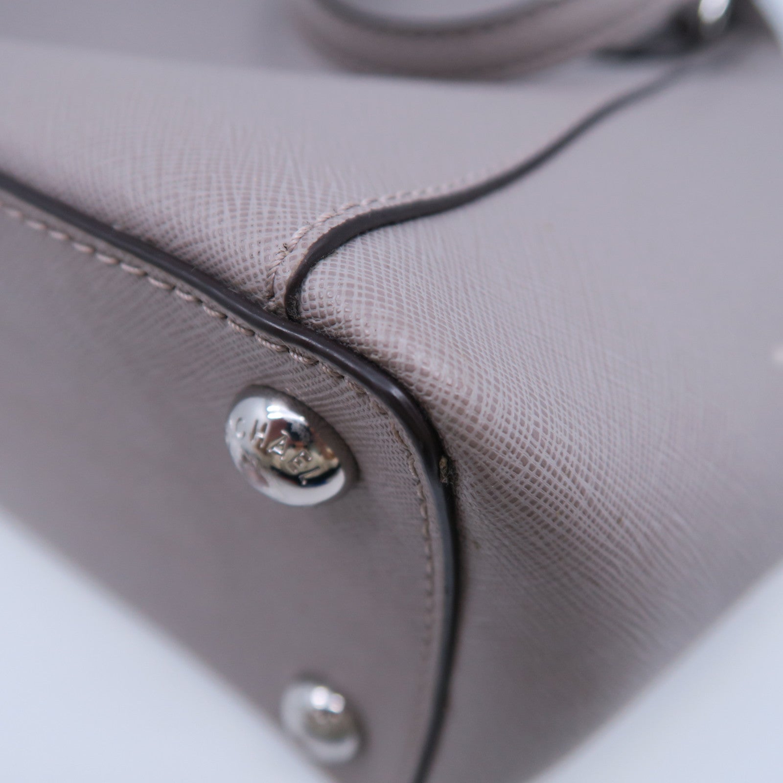 Michael Kors 牛皮皮革Shoulder Bag銀扣肩背袋灰色