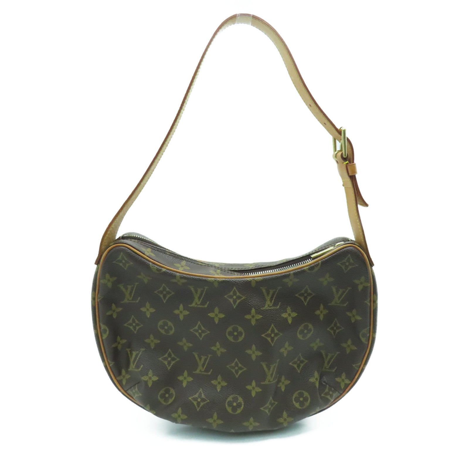 LOUIS VUITTON Monogram Pochette Crossant手挽袋/肩背袋啡色
