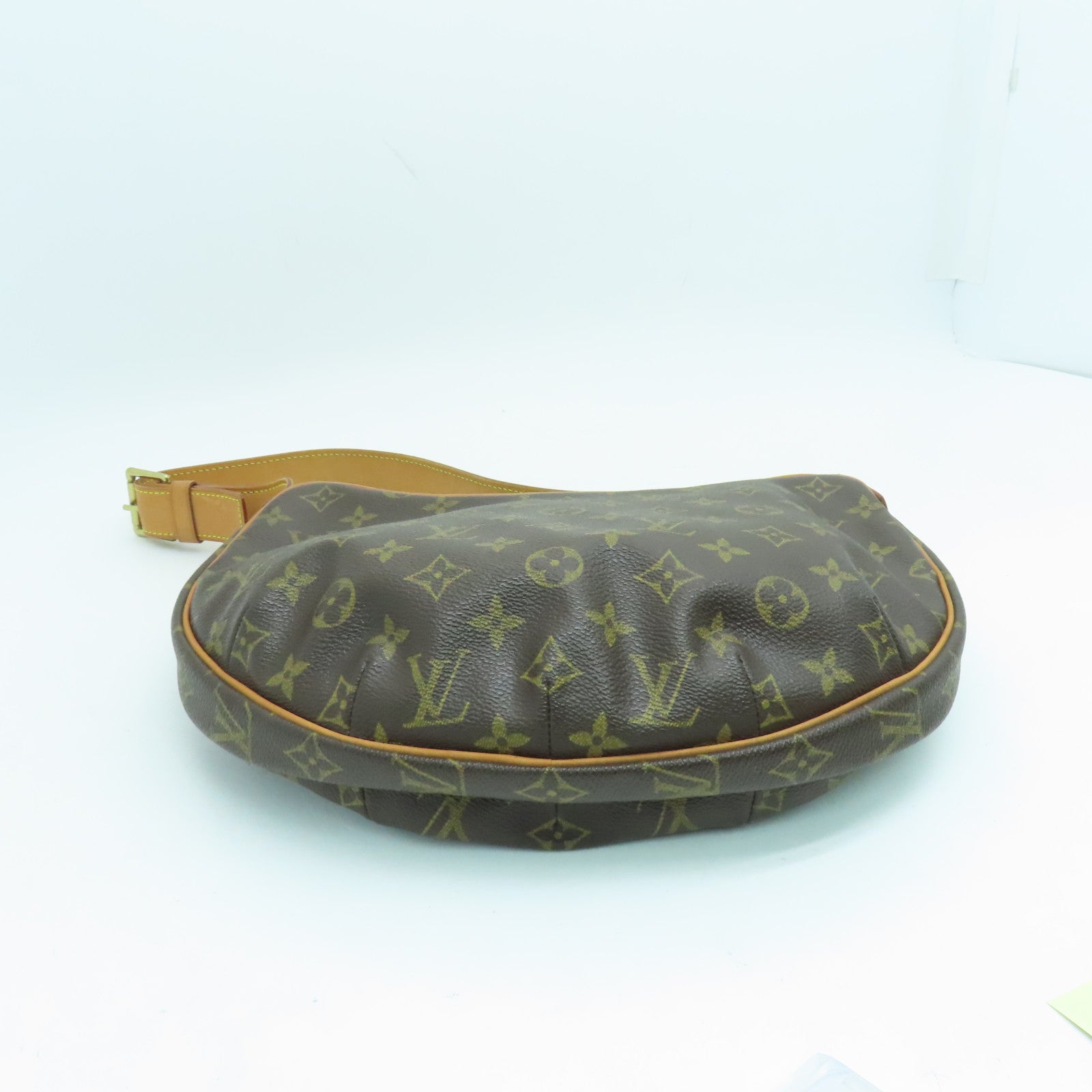 LOUIS VUITTON Monogram Pochette Crossant手挽袋/肩背袋啡色