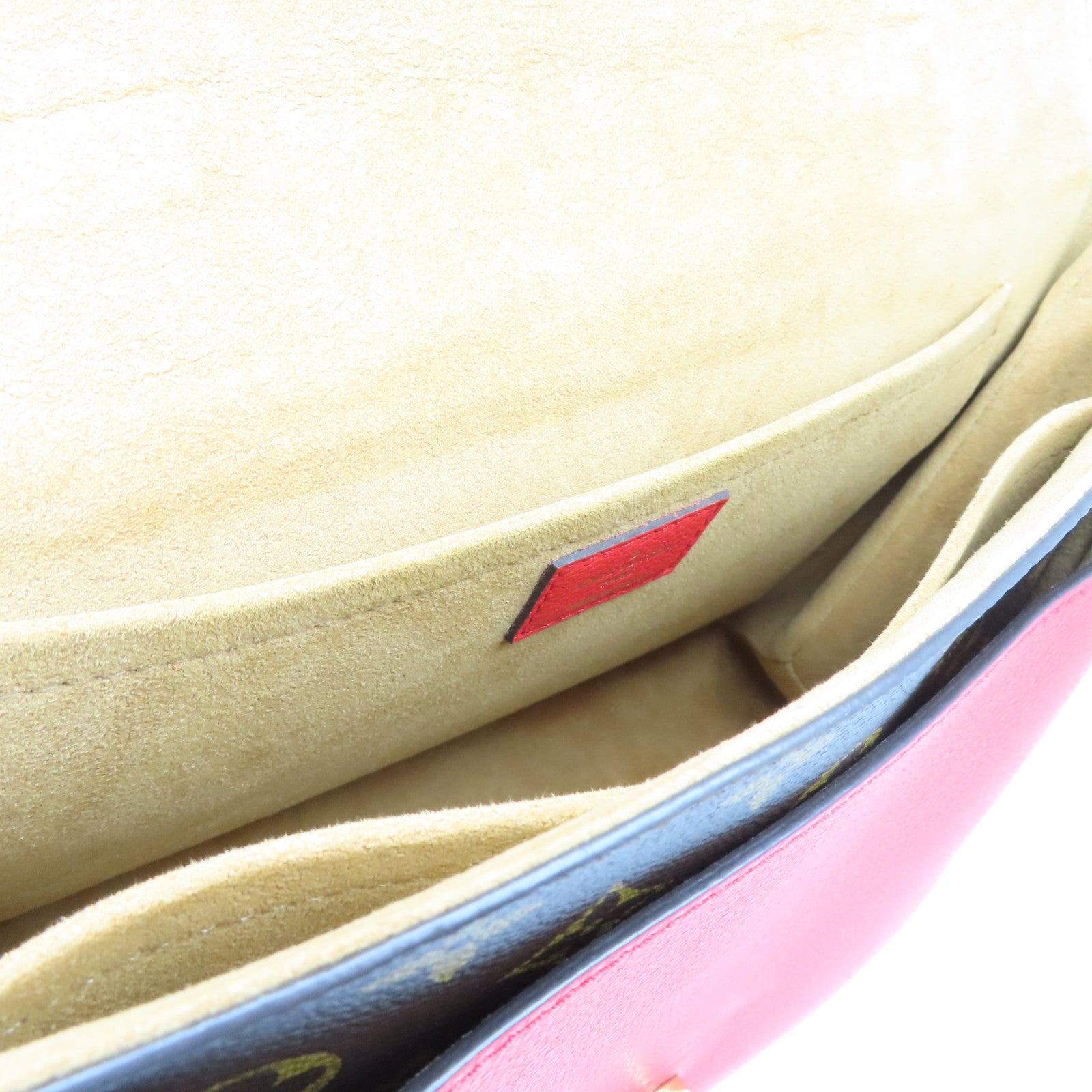 LOUIS VUITTON Monogram Marignan金扣手挽肩背两用袋啡色/红色