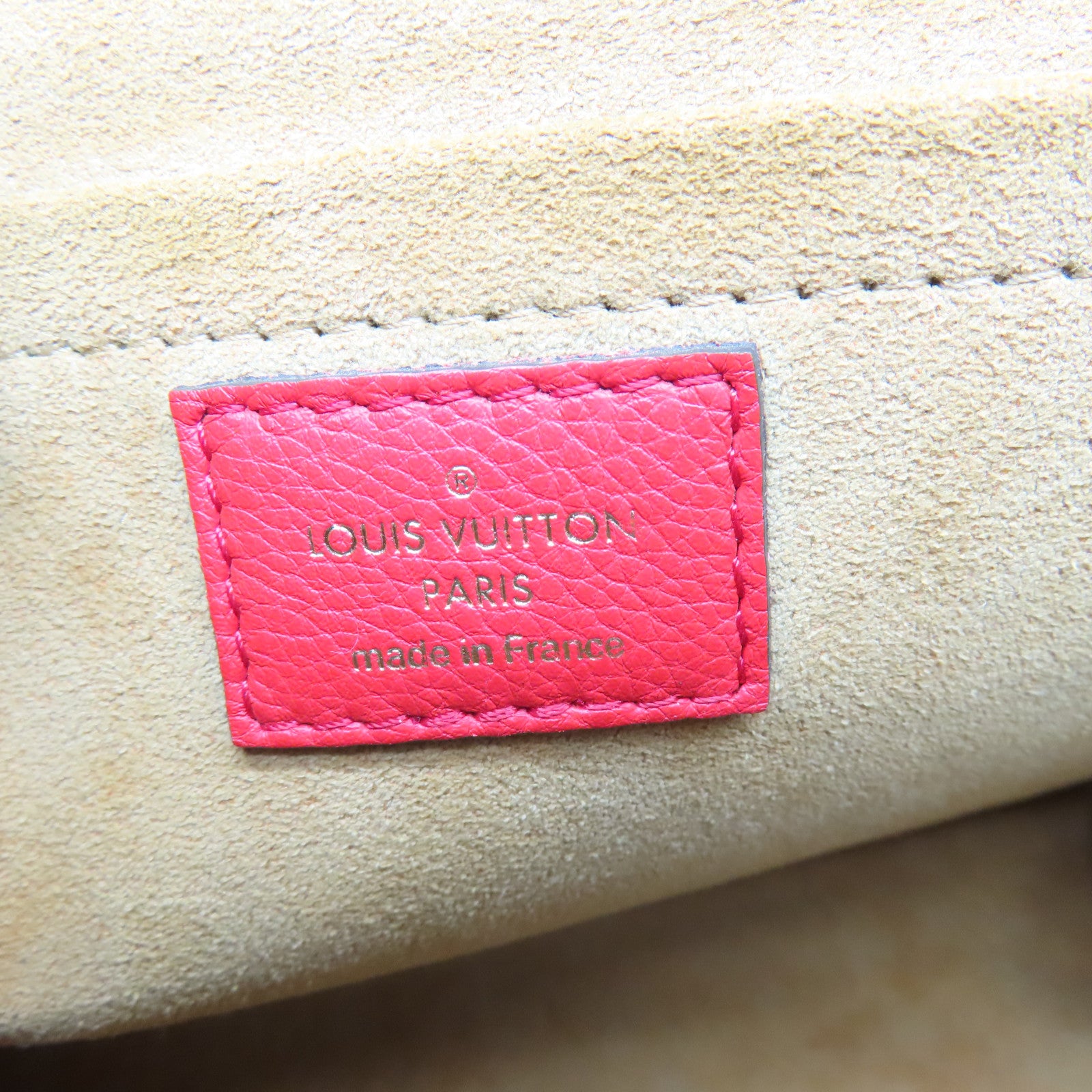 LOUIS VUITTON Monogram Marignan金扣手挽肩背两用袋啡色/红色