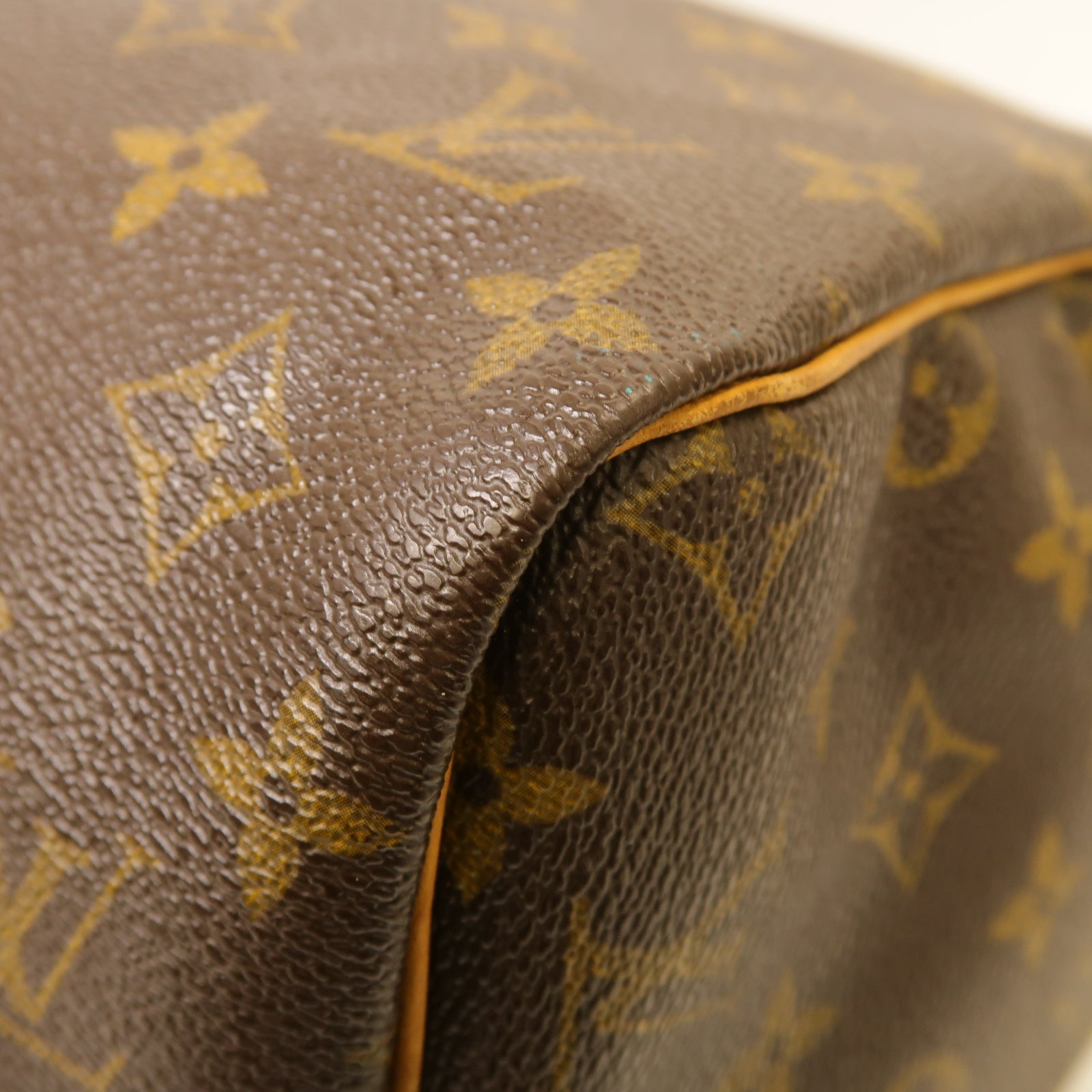 LOUIS VUITTON Monogram Speedy 30金扣手挽袋棕色