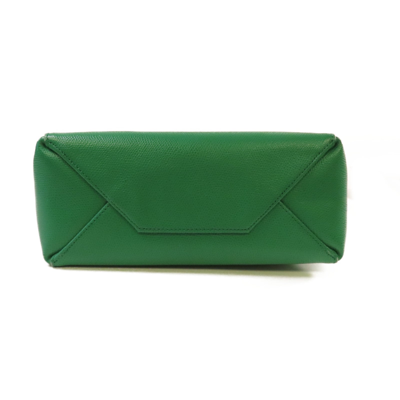 CELINE 牛皮皮革Cabas Vertical 2Way Shoulder Bag手挽肩背兩用袋灰色/綠色
