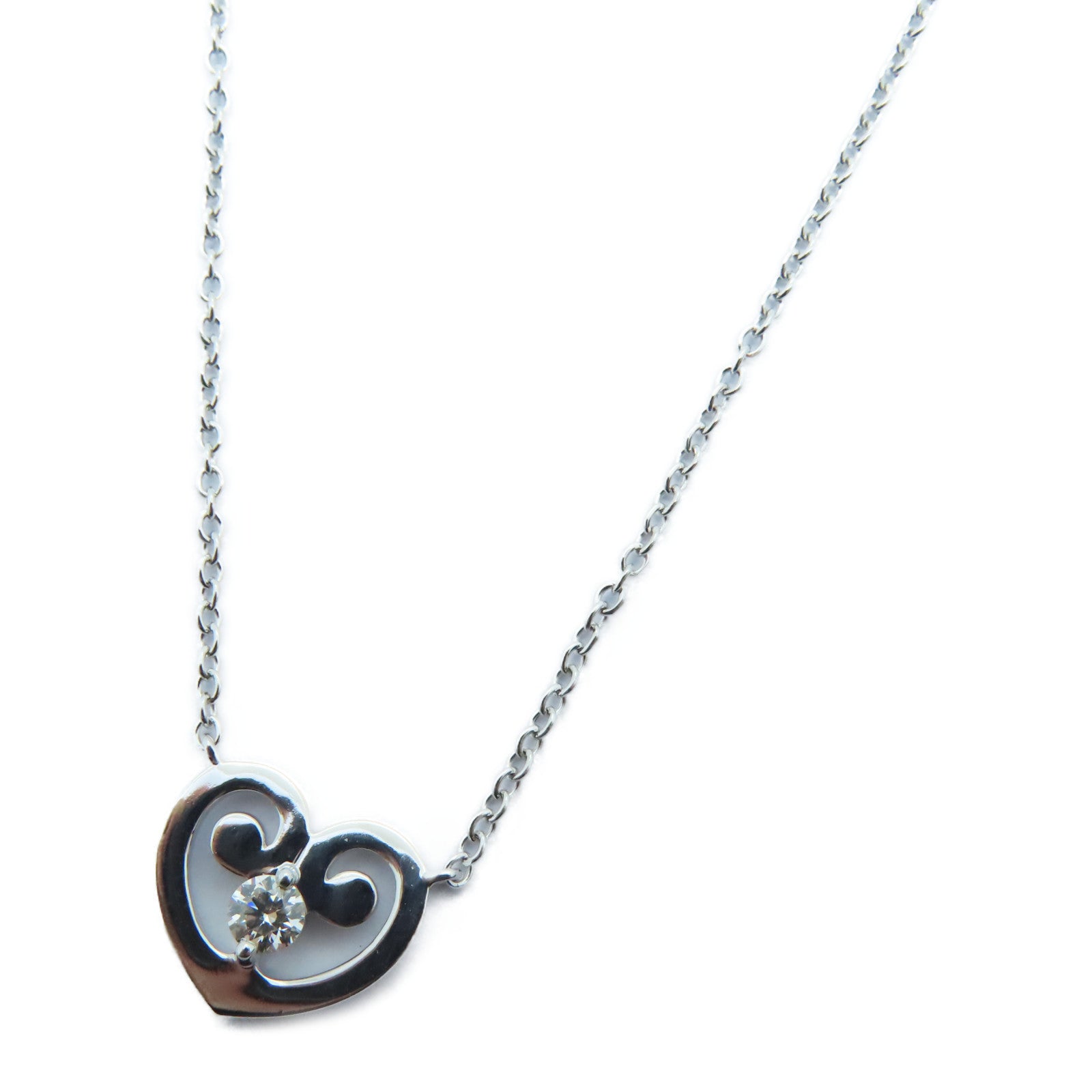 JEWELRY 【激減優惠】18K白金Necklace 0.094ct鑽石項鍊