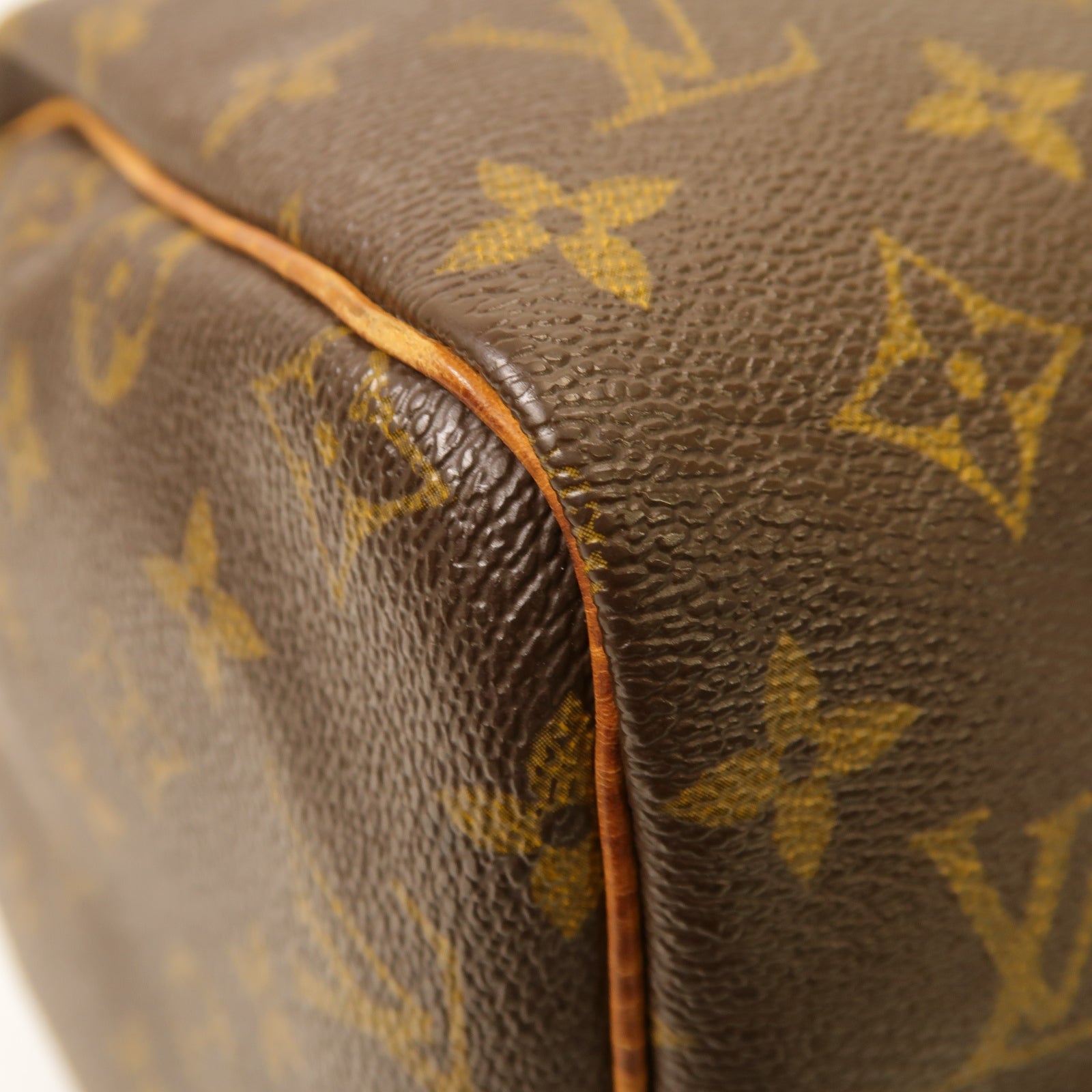 LOUIS VUITTON Monogram Speedy 30金扣手挽袋棕色