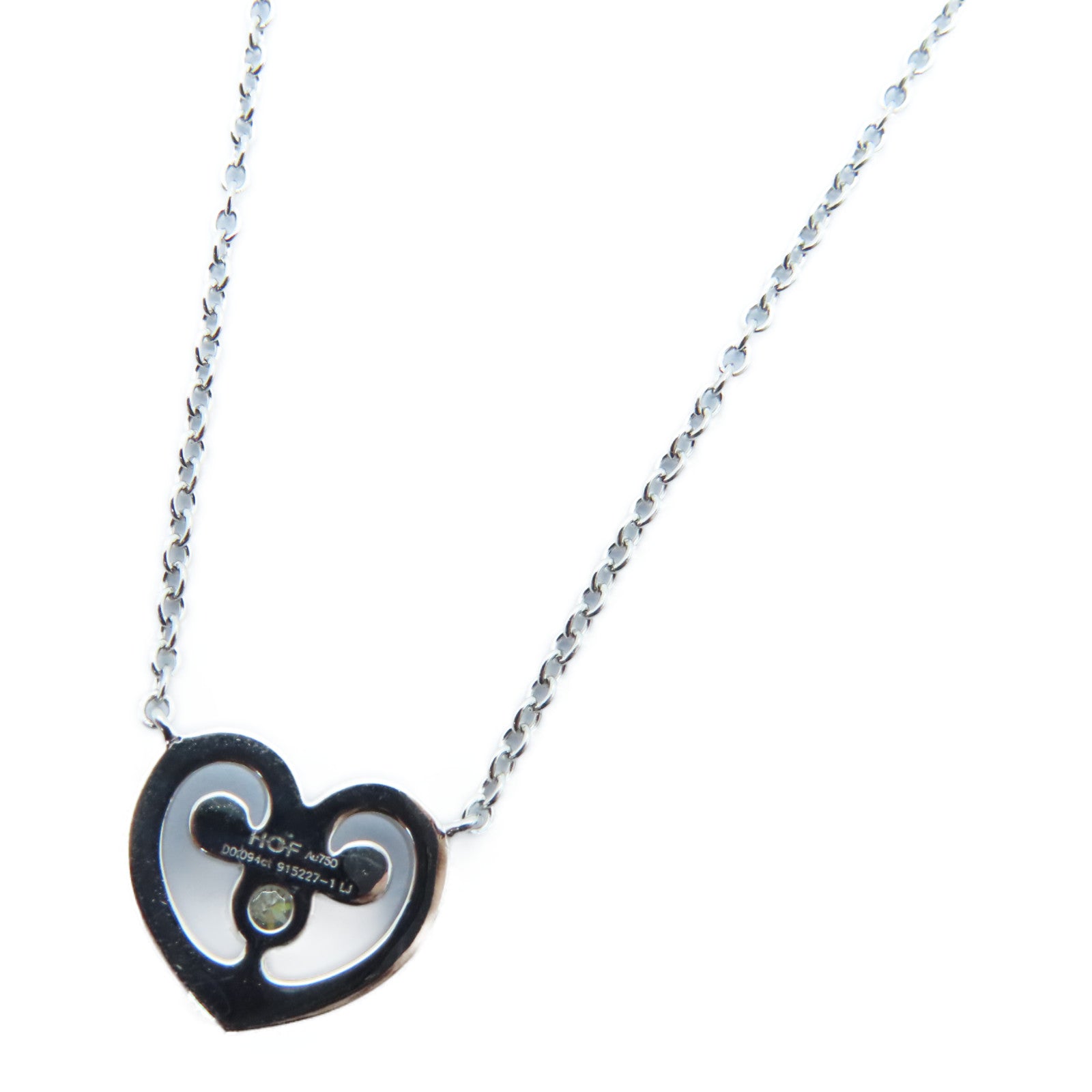 JEWELRY 【激減優惠】18K白金Necklace 0.094ct鑽石項鍊