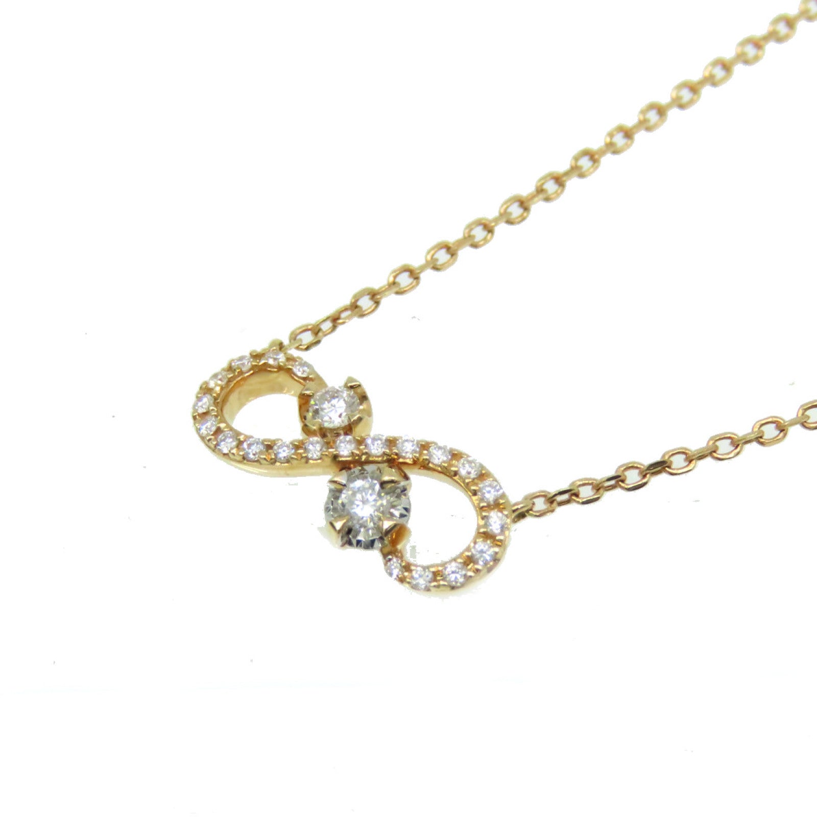 JEWELRY 【激減優惠】18K玫瑰金/0.12t鑽石Diamond Necklace項鏈