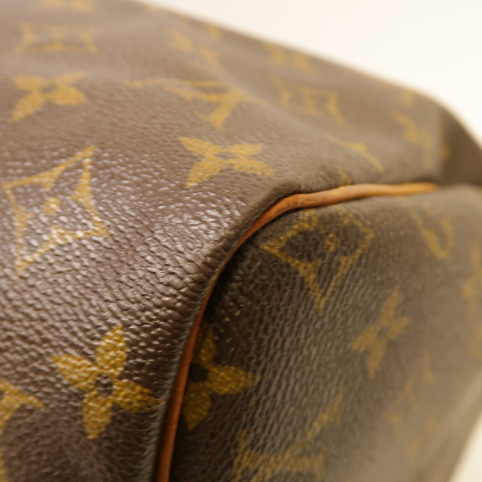 LOUIS VUITTON Monogram Speedy 30金扣手挽袋棕色