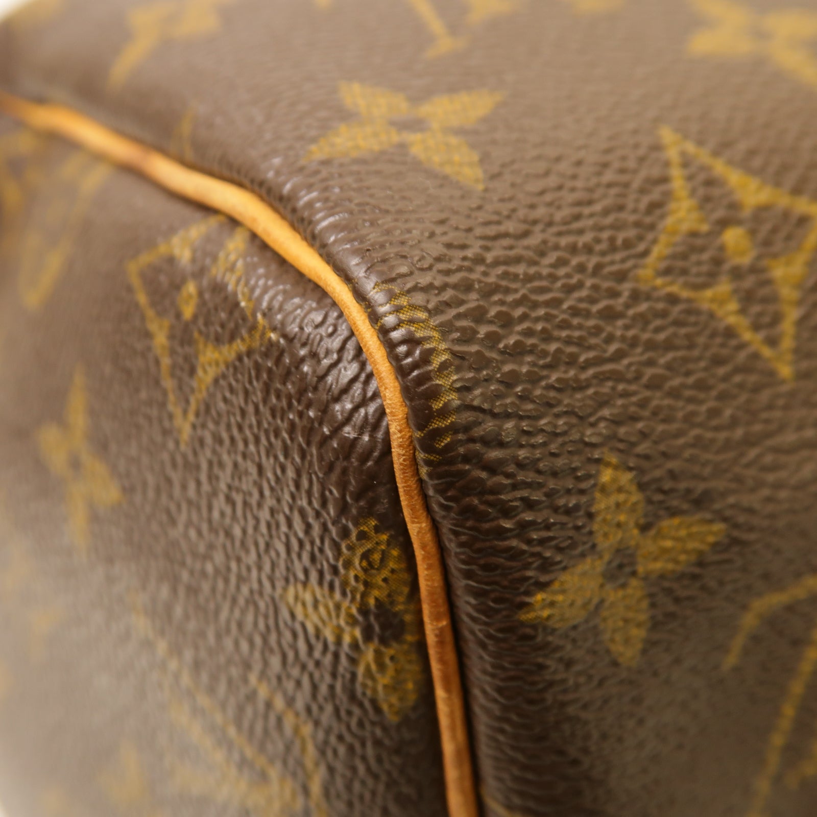 LOUIS VUITTON Monogram Speedy 30金扣手挽袋棕色