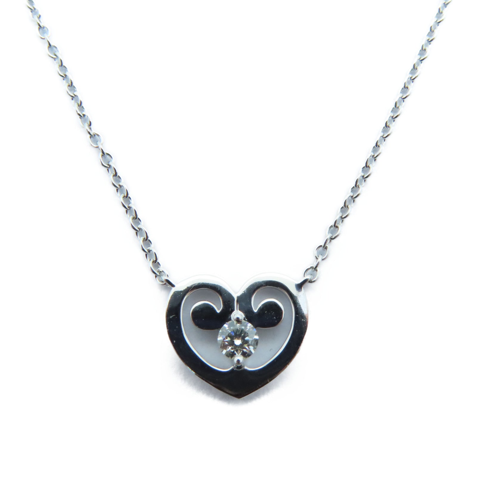 JEWELRY 【激減優惠】18K白金Necklace 0.094ct鑽石項鍊