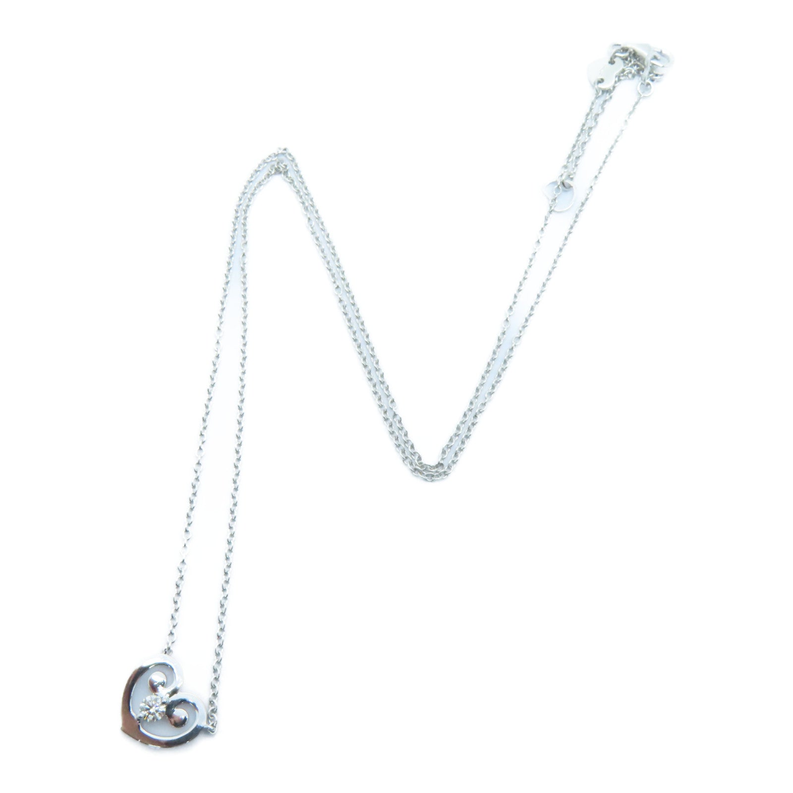 JEWELRY 【激減優惠】18K白金Necklace 0.094ct鑽石項鍊