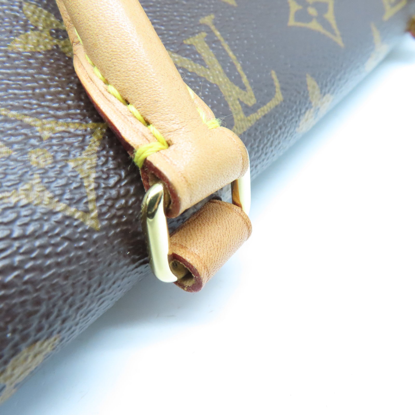 LOUIS VUITTON Monogram Marignan金扣手挽肩背两用袋啡色/红色